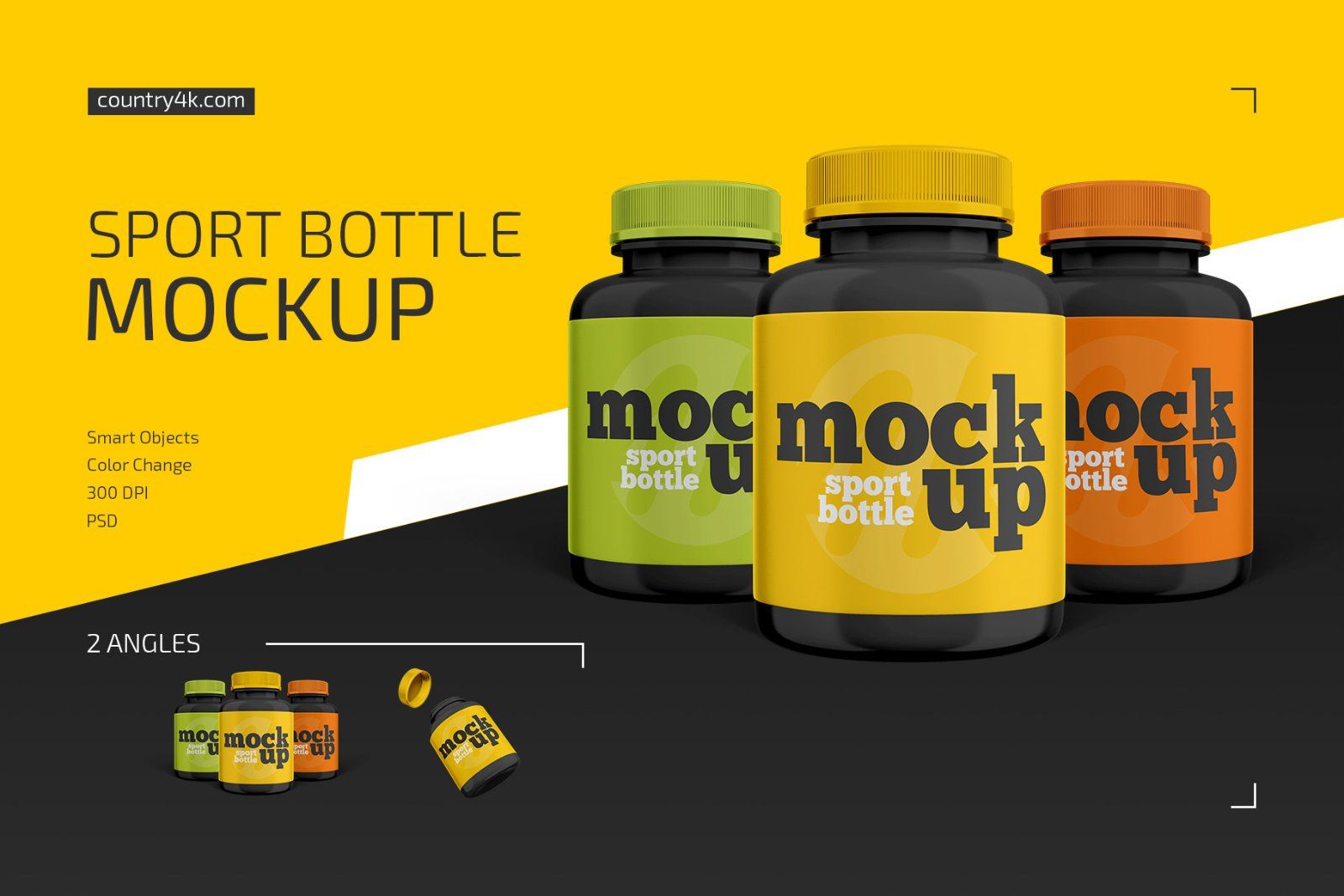 Sport Bottle Mockup Set — image 1