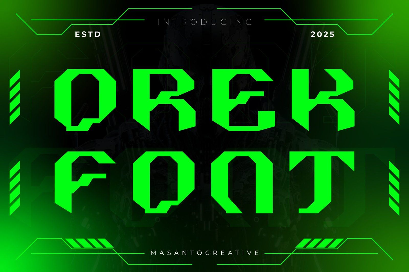 Orek Futuristic Display Font – Modern Sci-Fi Typeface — image 1