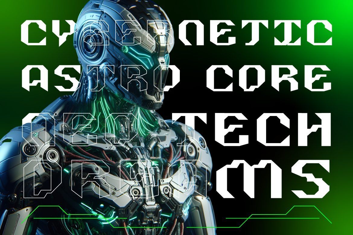 Orek Futuristic Display Font – Modern Sci-Fi Typeface — image 5