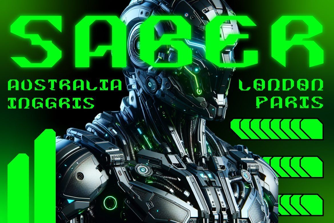 Orek Futuristic Display Font – Modern Sci-Fi Typeface — image 7