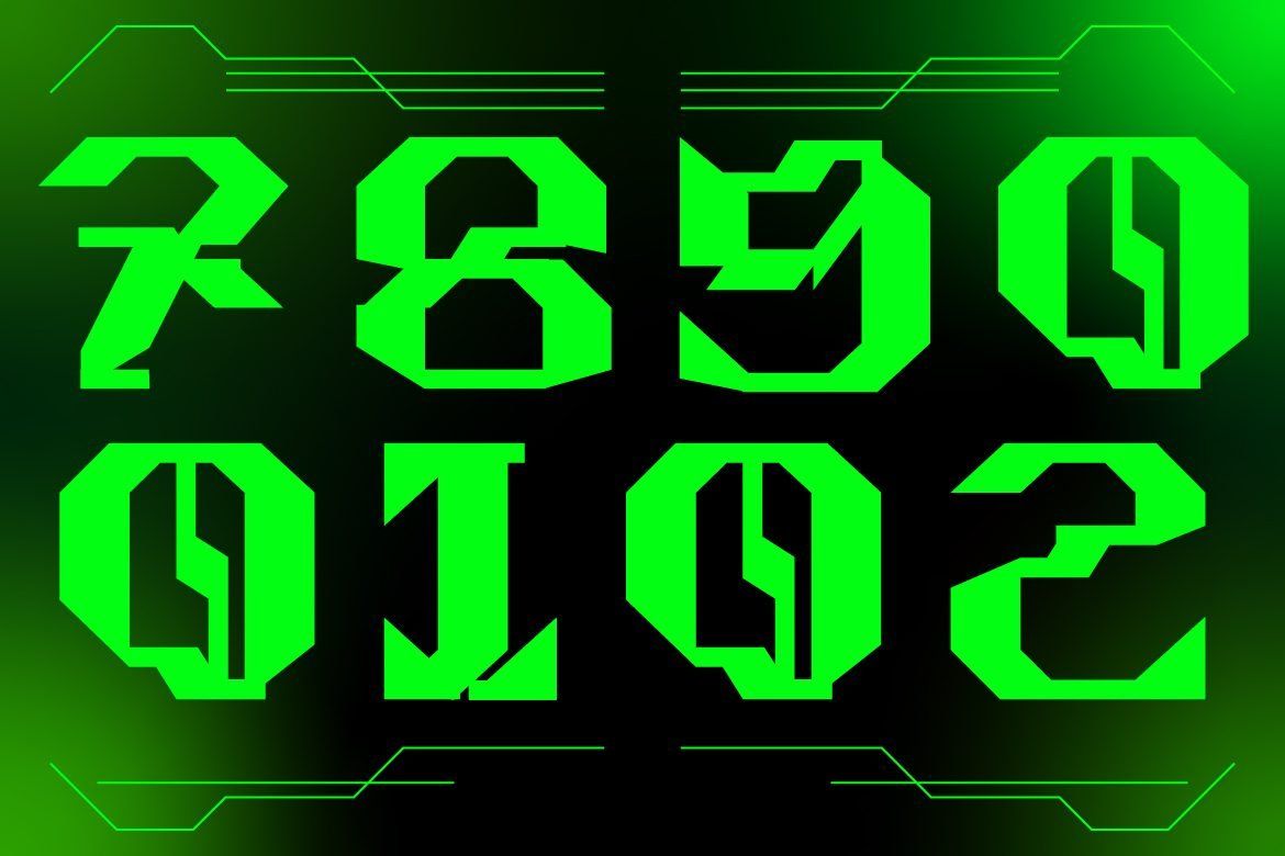 Orek Futuristic Display Font – Modern Sci-Fi Typeface — image 8