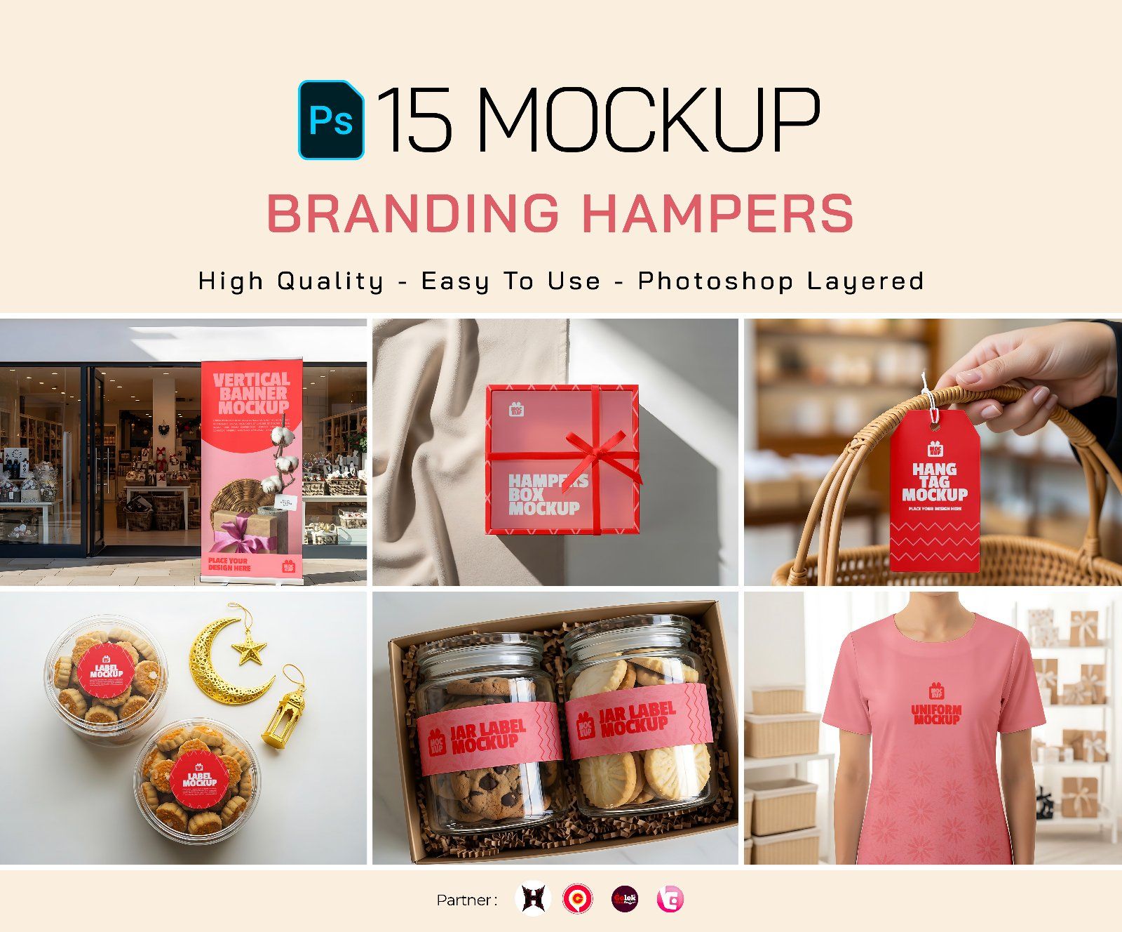 Premium Branding Hampers Store Mockup — image 1