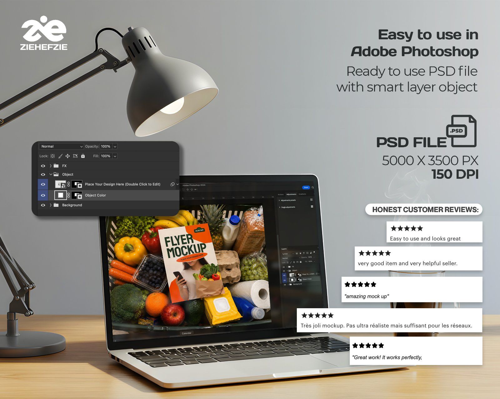 Premium Online Groceries Branding Mockup Bundle – 15 Fresh PSD Scenes for Supermarket Delivery — image 4