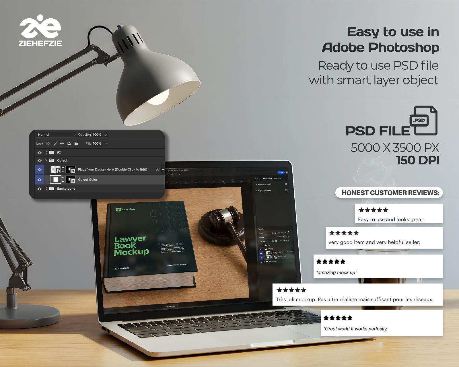 Premium Law Firm Branding Mockup Bundle – 15 Corporate PSD Scenes for Attorney, Lawyer — image 4