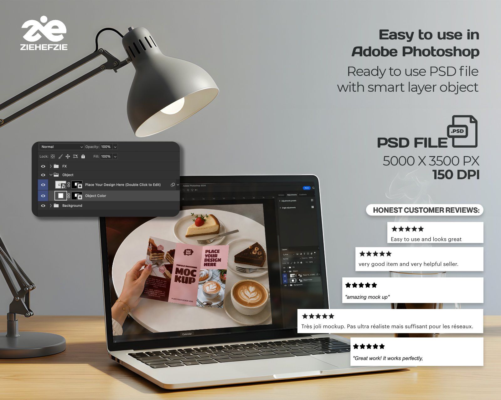 Premium Cake & Coffee Shop Branding Mockup Bundle – 15 Aesthetic PSD Scenes for Bakeries, Cafes — image 4