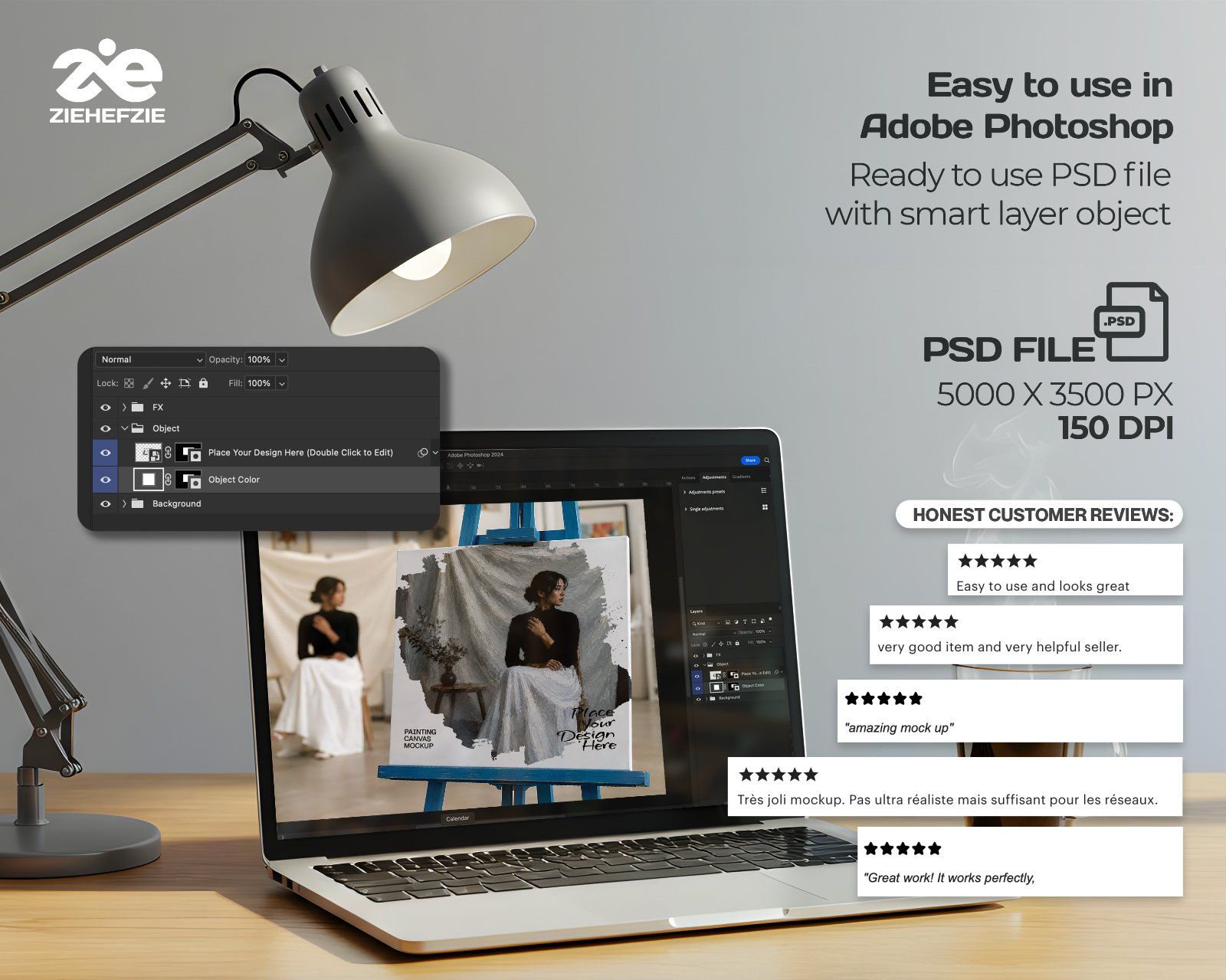 Premium Art Studio & Painting Mockup Bundle – 15 Creative PSD Scenes for Artists, Fine Art Branding — image 4