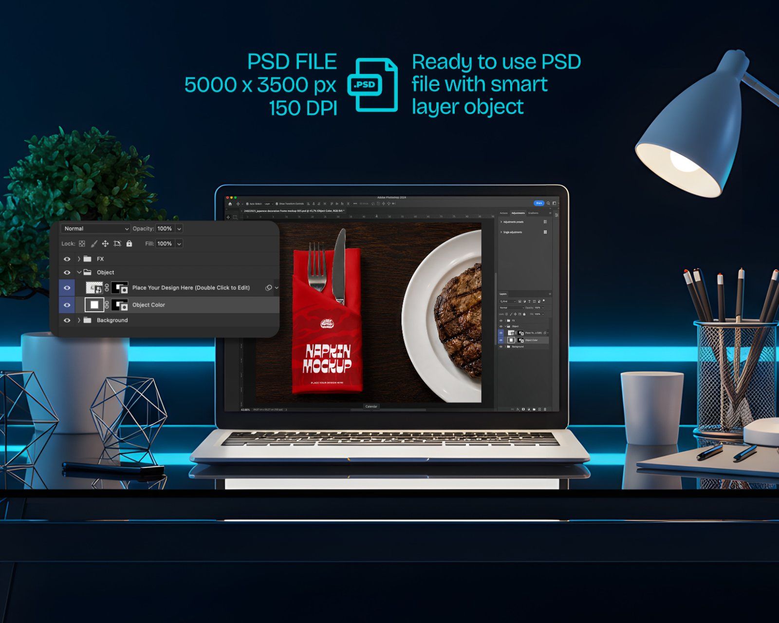 Premium Steakhouse Restaurant Branding Mockup Bundle – 15 Luxury PSD Scenes for Steak House, Bistro — image 4