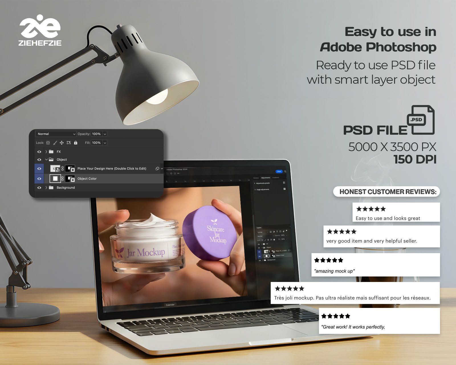 Beauty Clinic Mockup Bundle – Skincare Packaging, Cosmetic Branding PSD Mockups — image 4