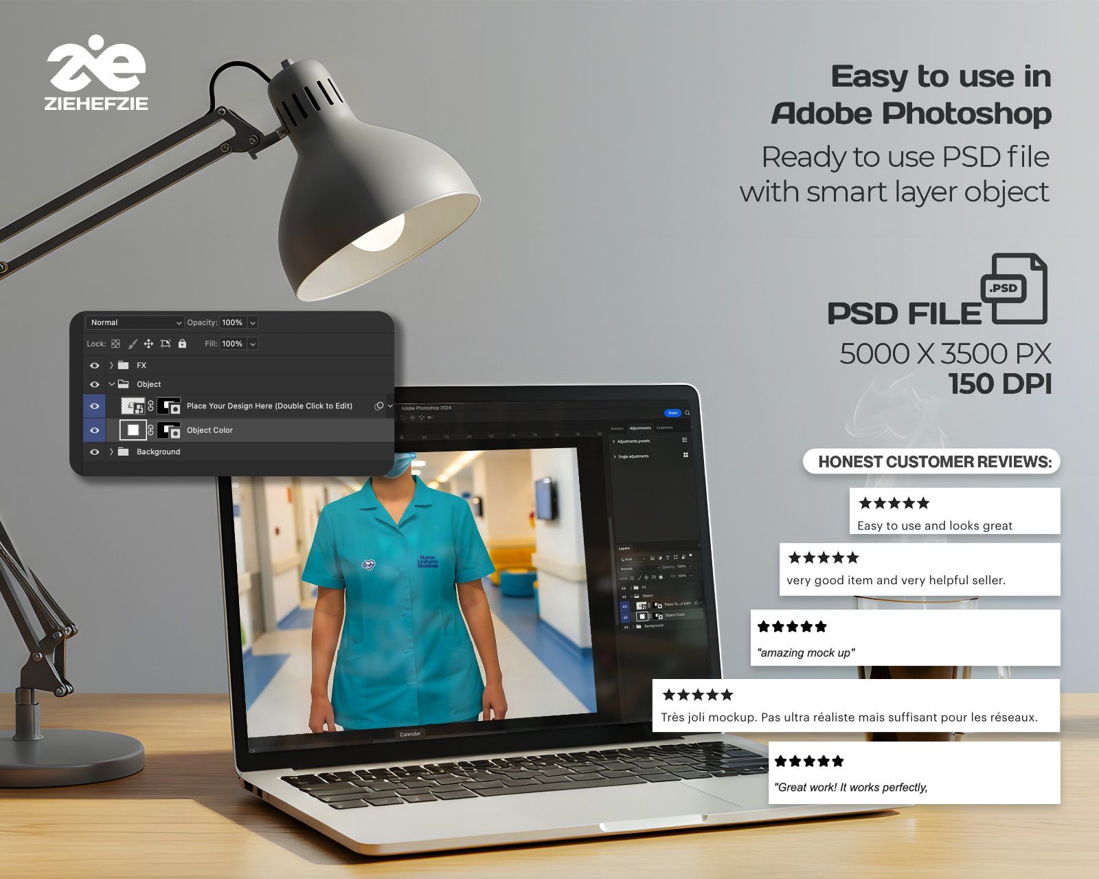 Hospital Mockup Bundle Vol.2 – Medical Branding PSD Pack (Ambulance, Nurse Uniform, Medicine Bottle, — image 4