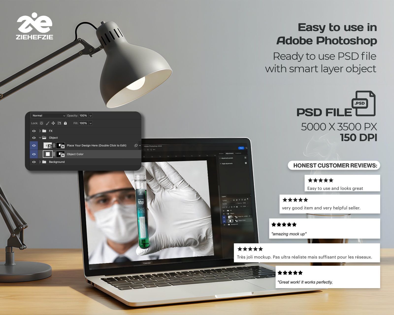 Premium Science Lab Branding Mockup Bundle – 15 Medical PSD Scenes for Pharmaceutical, Healthcare & — image 4
