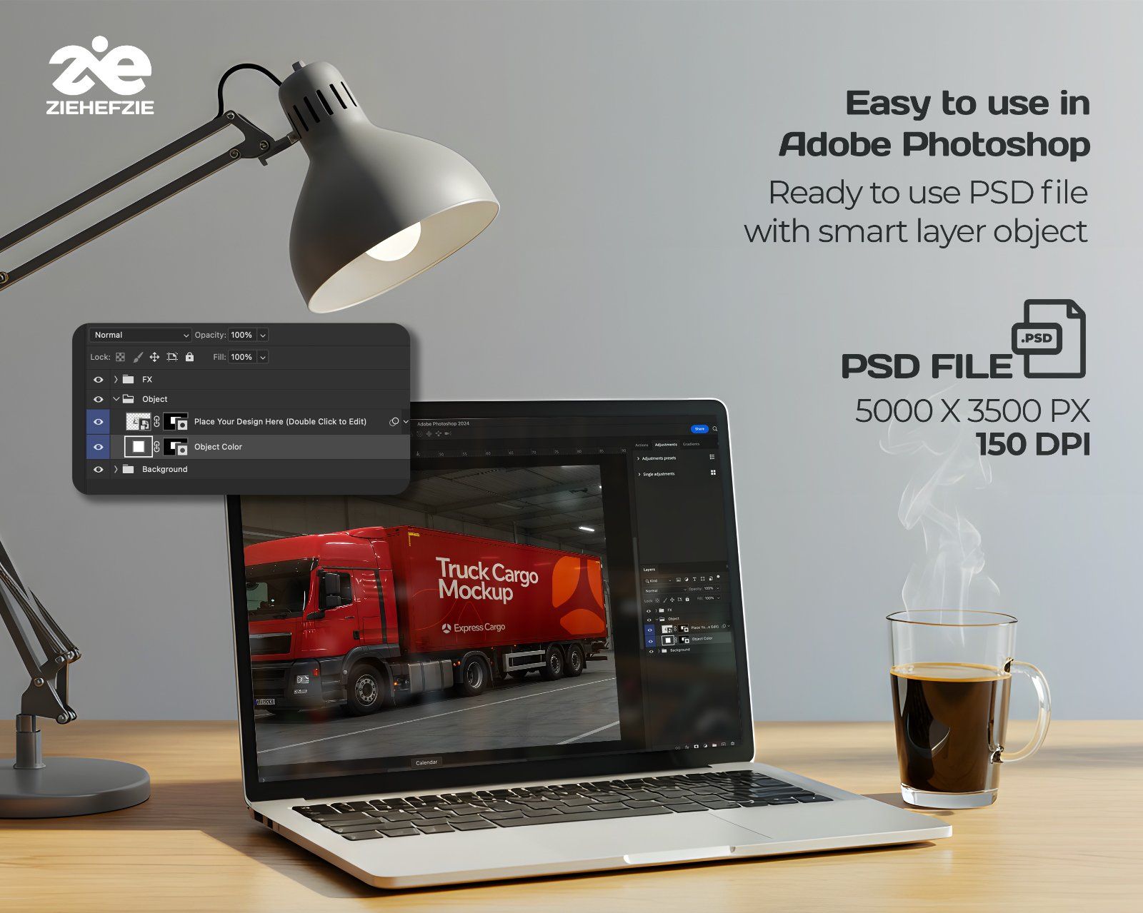 15 Cargo Delivery Mockups – PSD Van, Truck, Plane, Train & Container Branding Kit — image 4