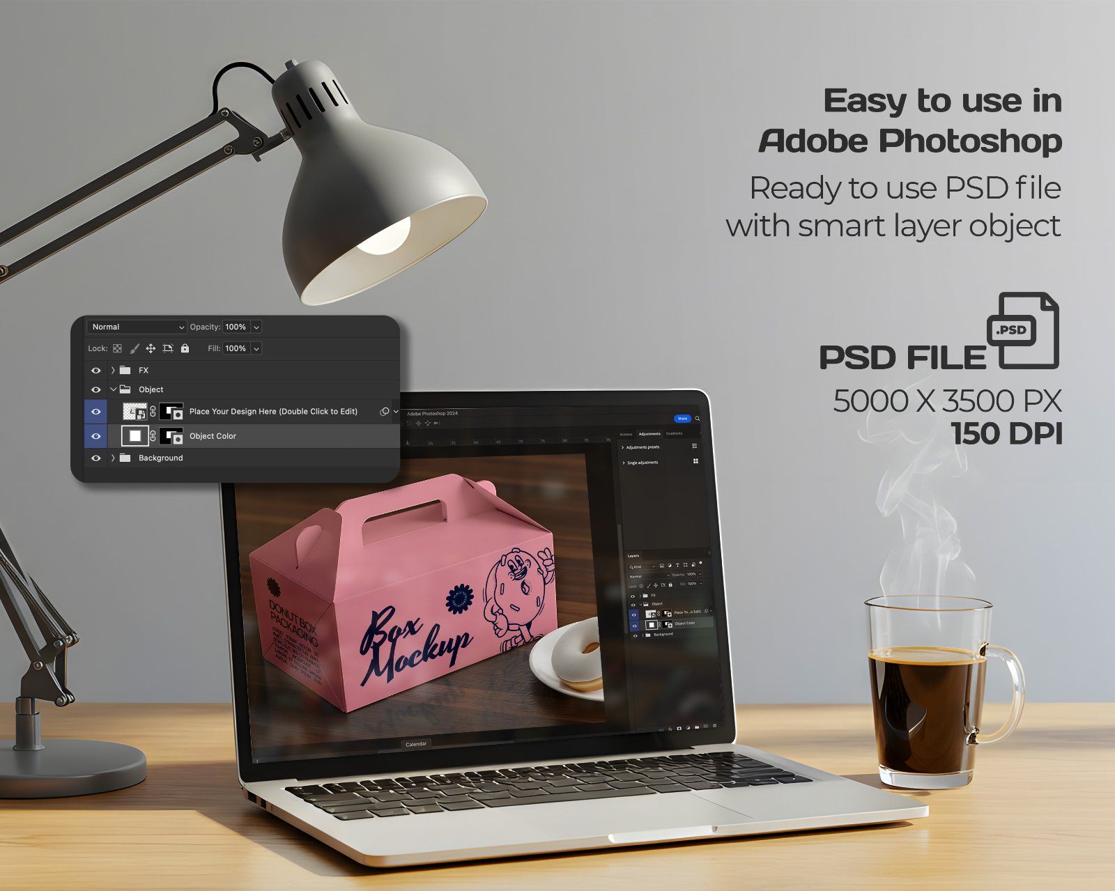 Branding Mockup Donut & Coffee Shop PSD – Cafe Scene Templates for Packaging, Cups, and Menu Design — image 10