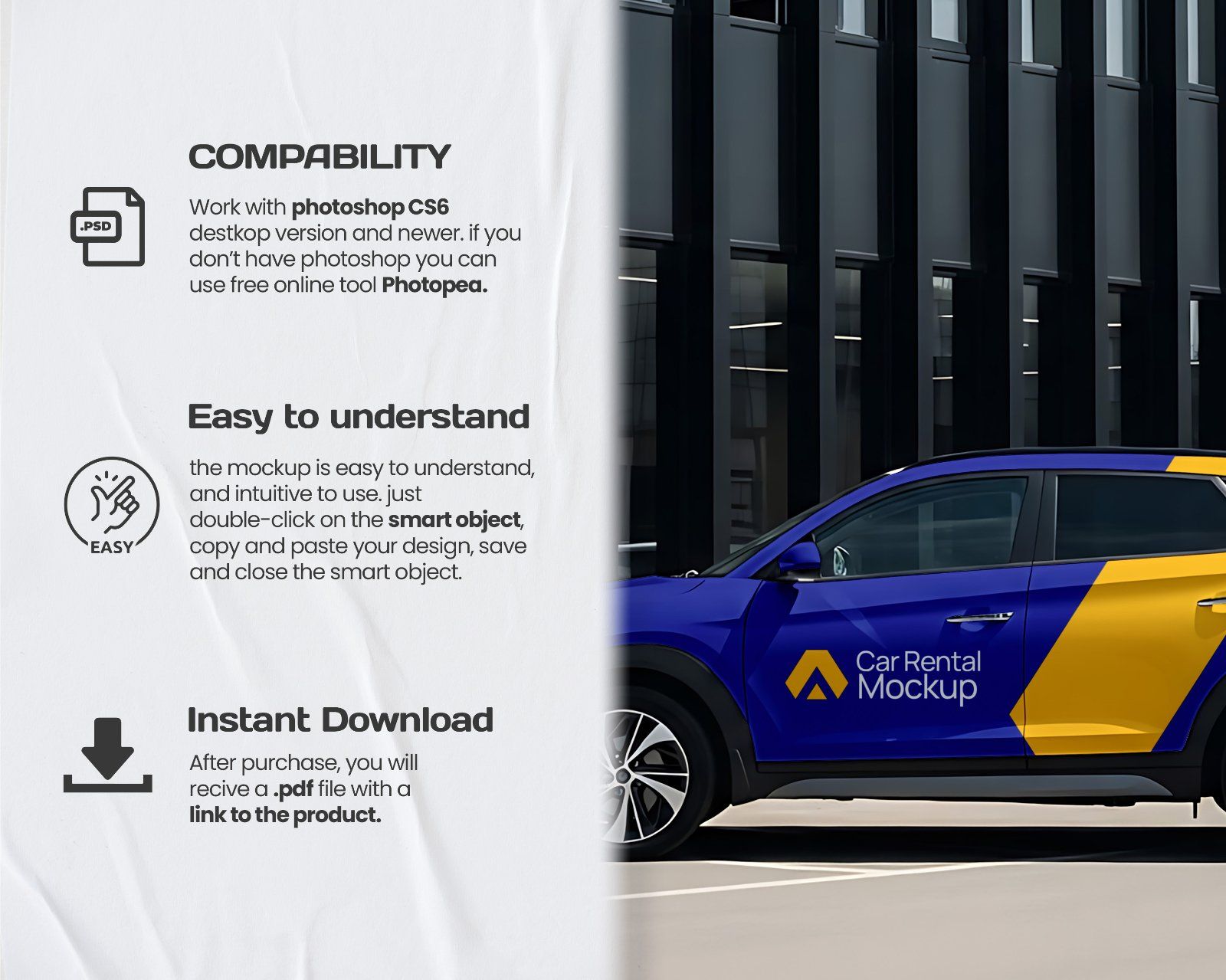 Premium Car Rental Branding Mockup — image 11