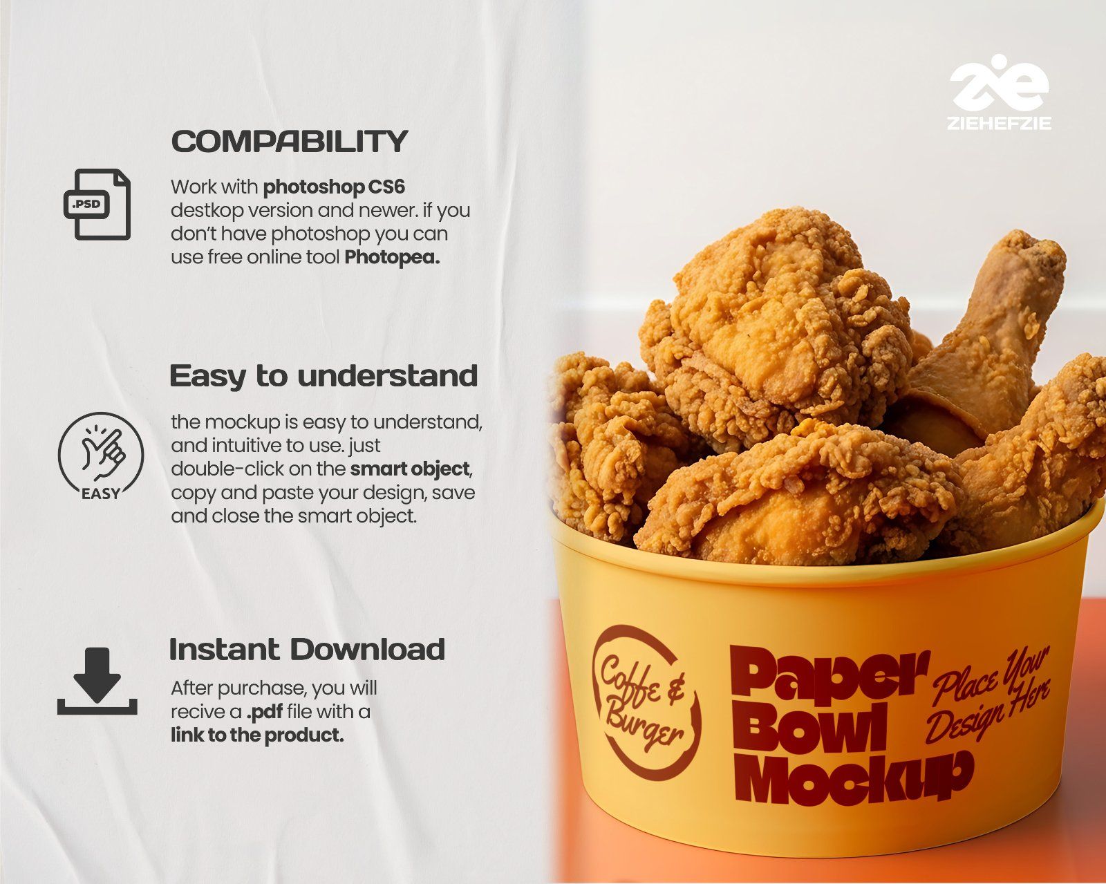 Coffee Shop & Fast Food Mockup Bundle – Restaurant Branding PSD Collection — image 5