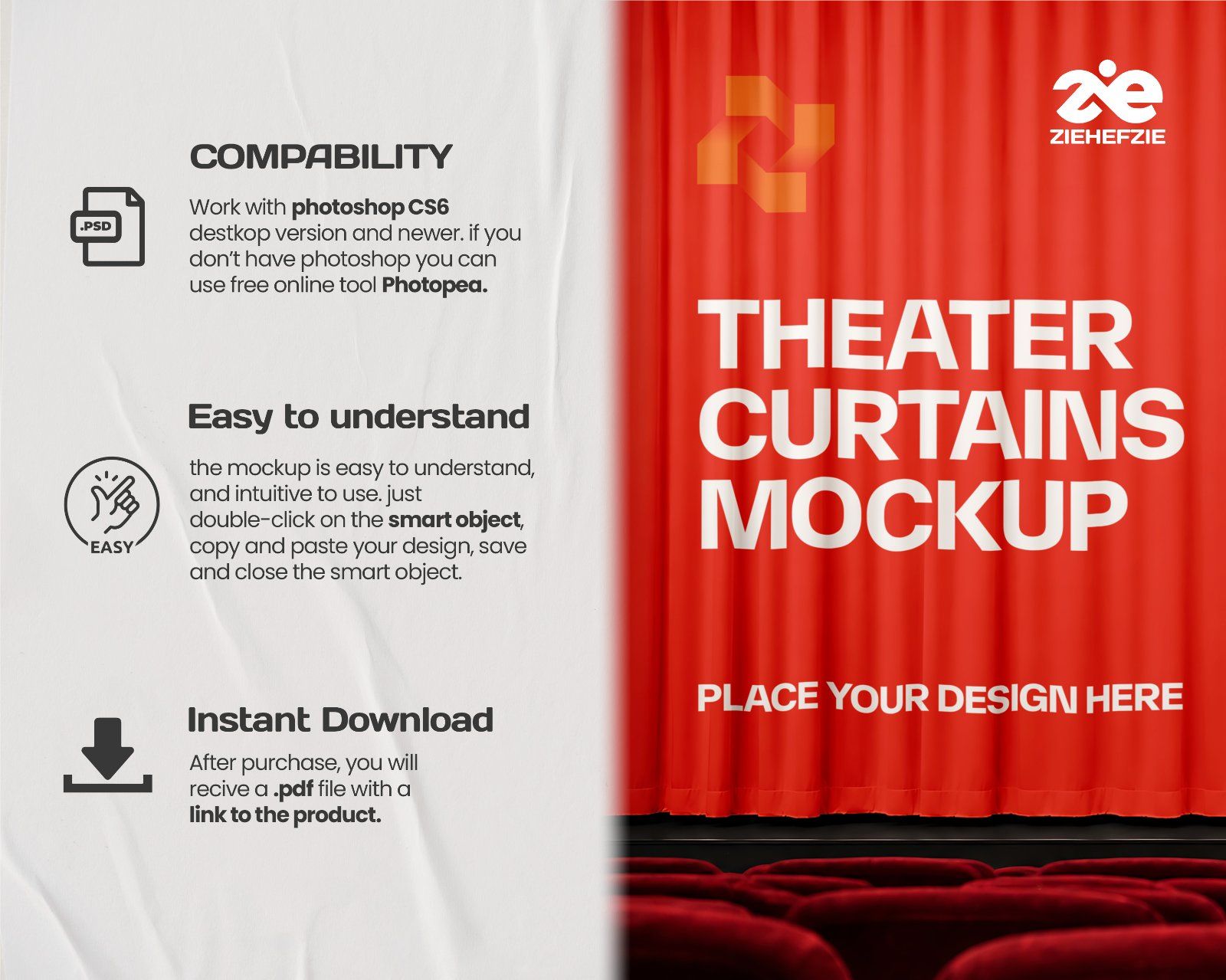 Premium Cinema Branding Mockup Bundle – 15 Cinematic PSD Scenes for Theater, Movie & Entertainment I — image 5