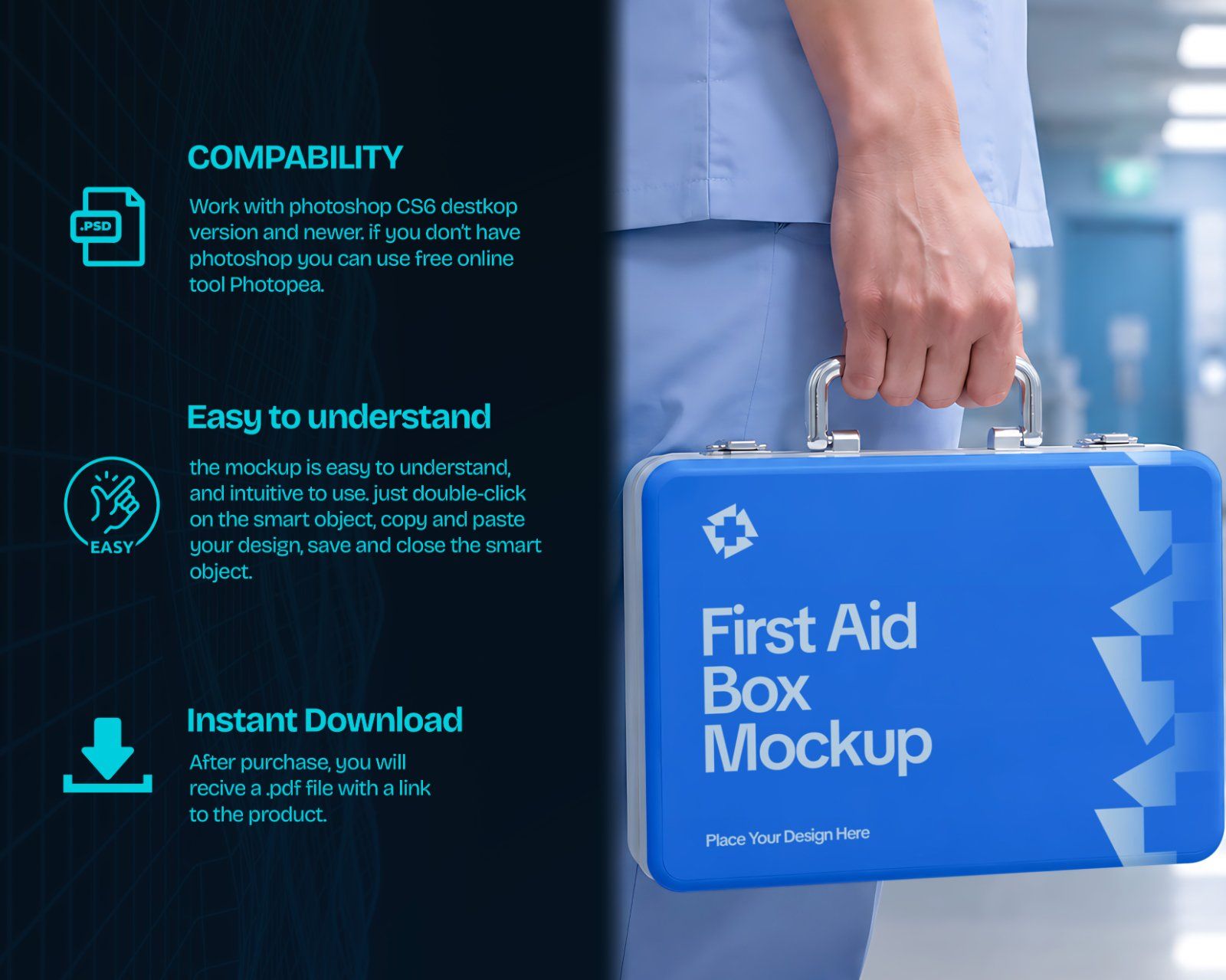 Premium Hospital Branding Mockup Bundle – 15 Professional PSD Scenes for Healthcare & Medical Mega I — image 5