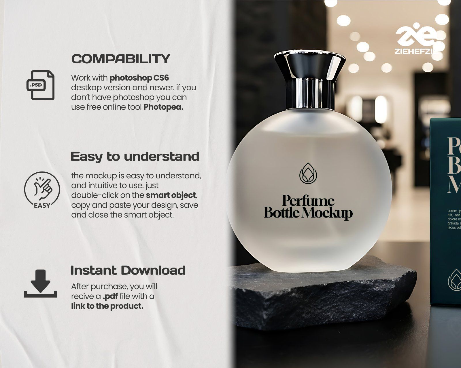 Perfume Brand Store Mockup Bundle PSD – Luxury Fragrance Retail Branding Set — image 5