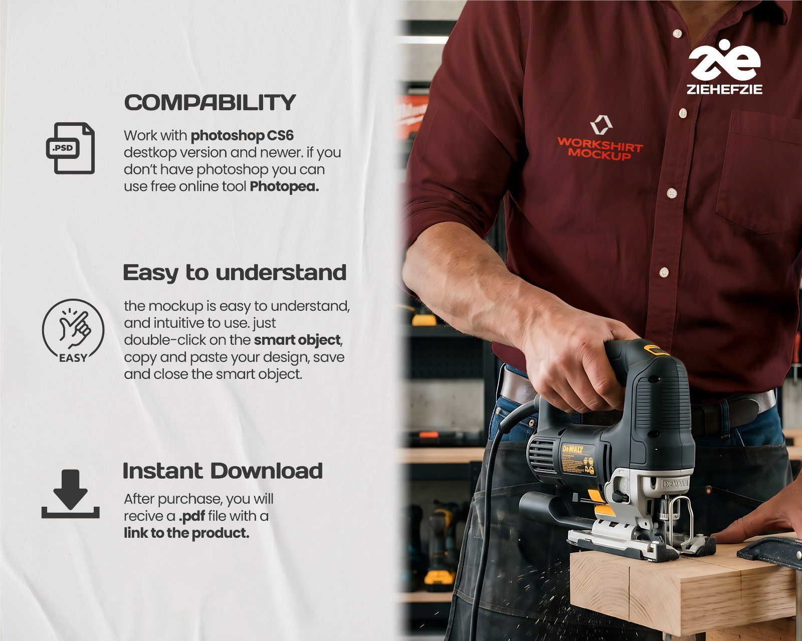 Ultimate Branding Carpenter Mockup Bundle – 15 Premium PSD Scenes for Woodworking & Industrial Ident — image 5
