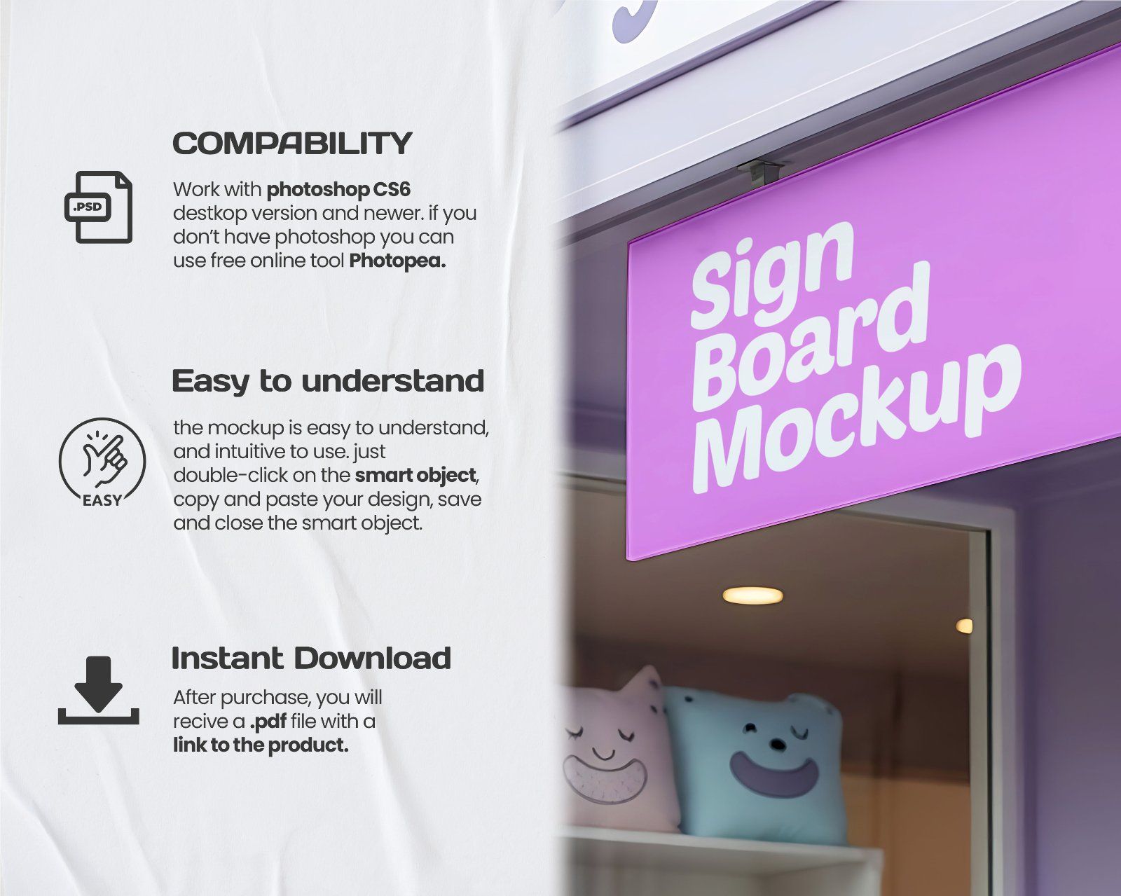 15 Baby Shop Mockups – PSD Onesie, Dress, Gift Box, Sign, Wrapping & Tag Kit — image 16