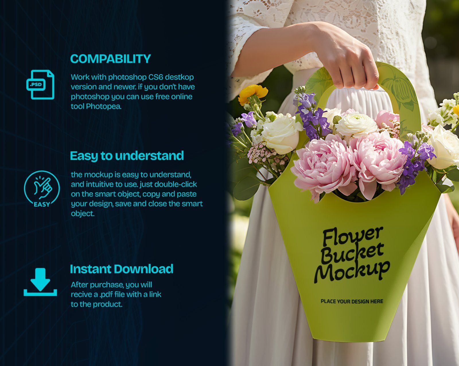 Premium Decorative Flower Shop Branding Mockup Bundle – 15 Aesthetic PSD Scenes for Florist Identity — image 5