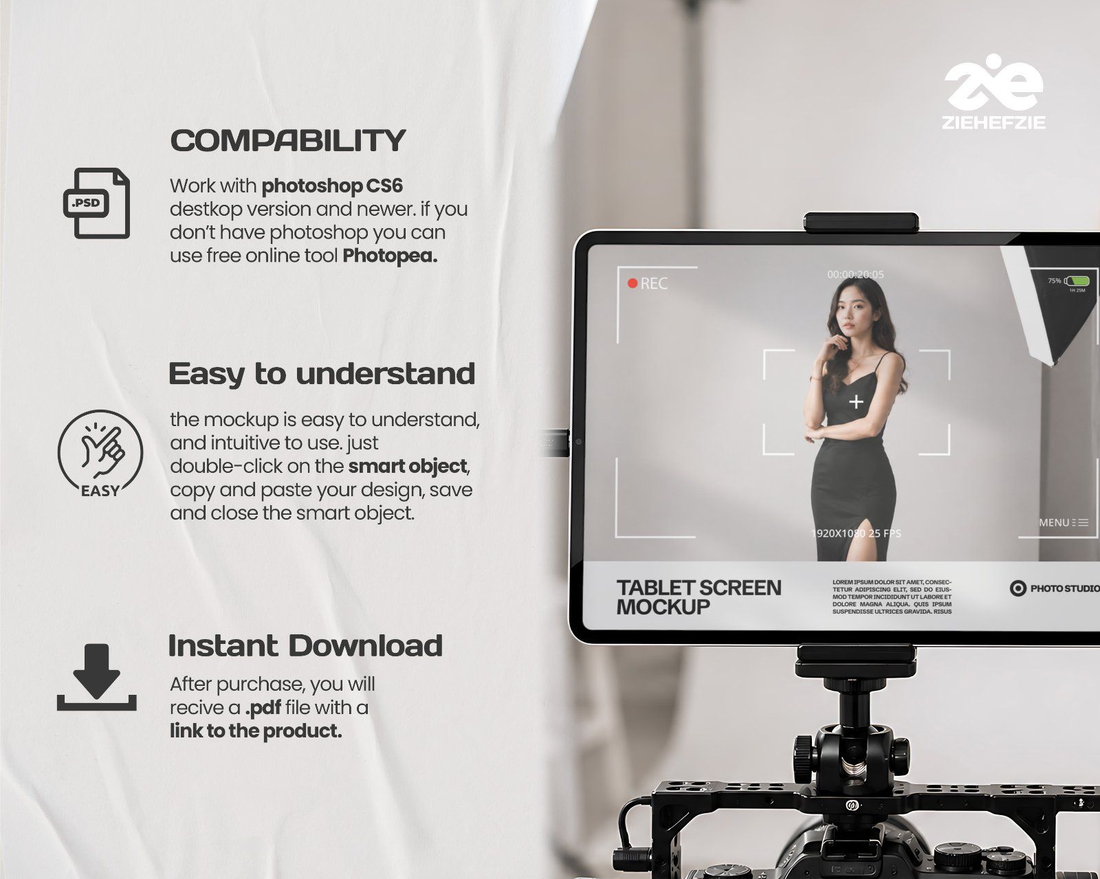 Premium Studio Photography Branding Mockup Bundle – 15 Creative Production PSD Scenes for Photo Stud — image 5