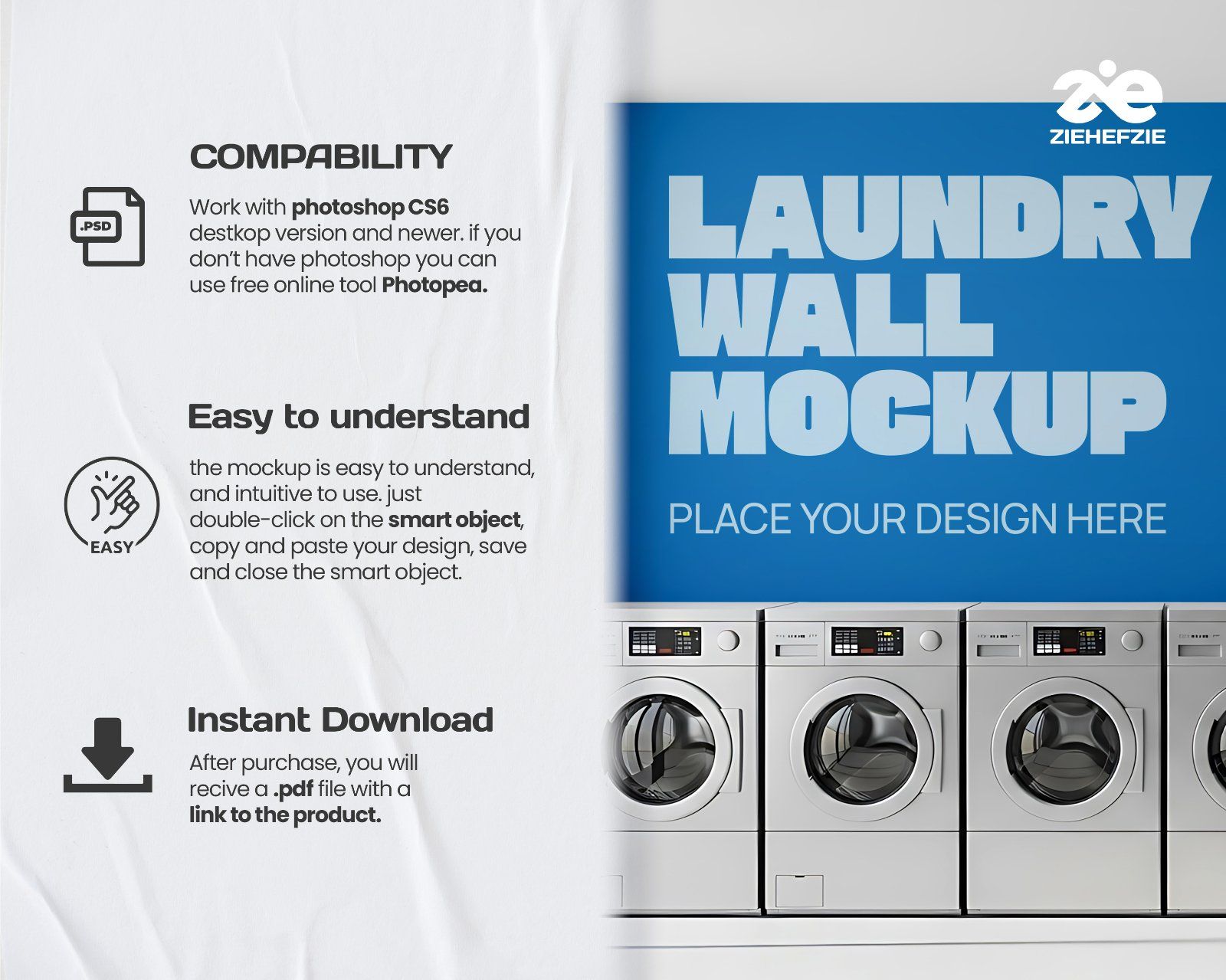 Laundry Shop Mockup Bundle – 15 PSD Templates for Branding, Packaging, and Interior Display — image 14