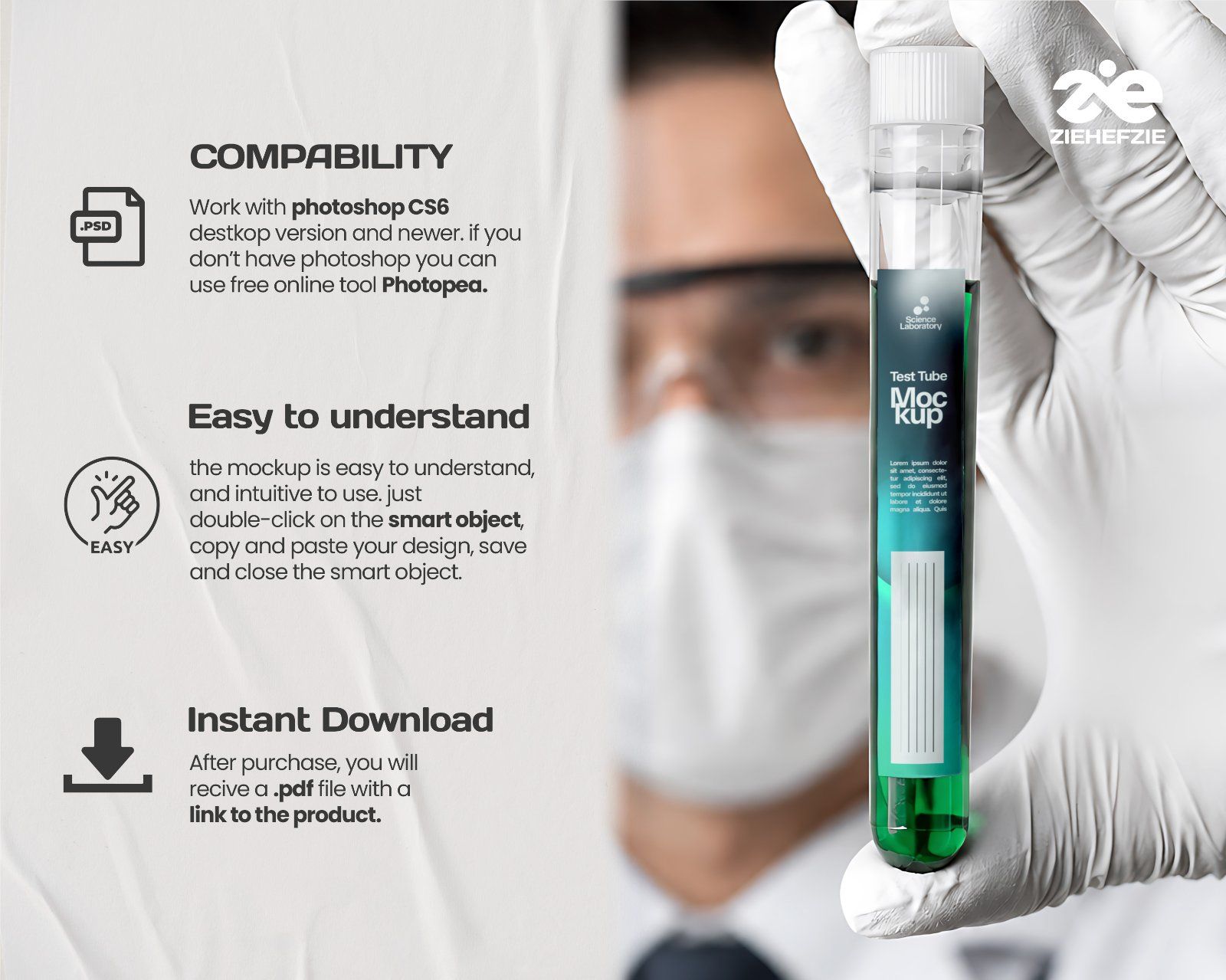 Premium Science Lab Branding Mockup Bundle – 15 Medical PSD Scenes for Pharmaceutical, Healthcare & — image 5