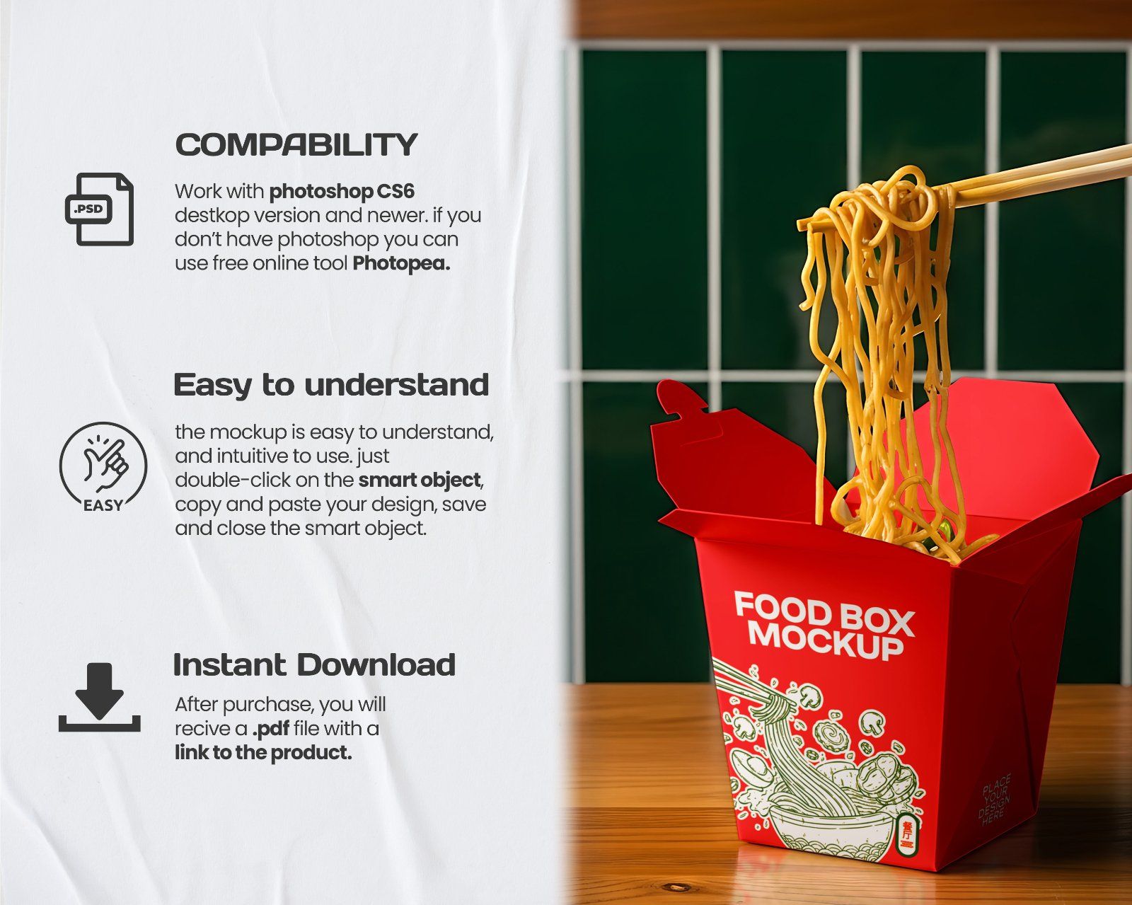 Chinese Restaurant Flyer Mockup – Realistic PSD Template for Food Promotion — image 11