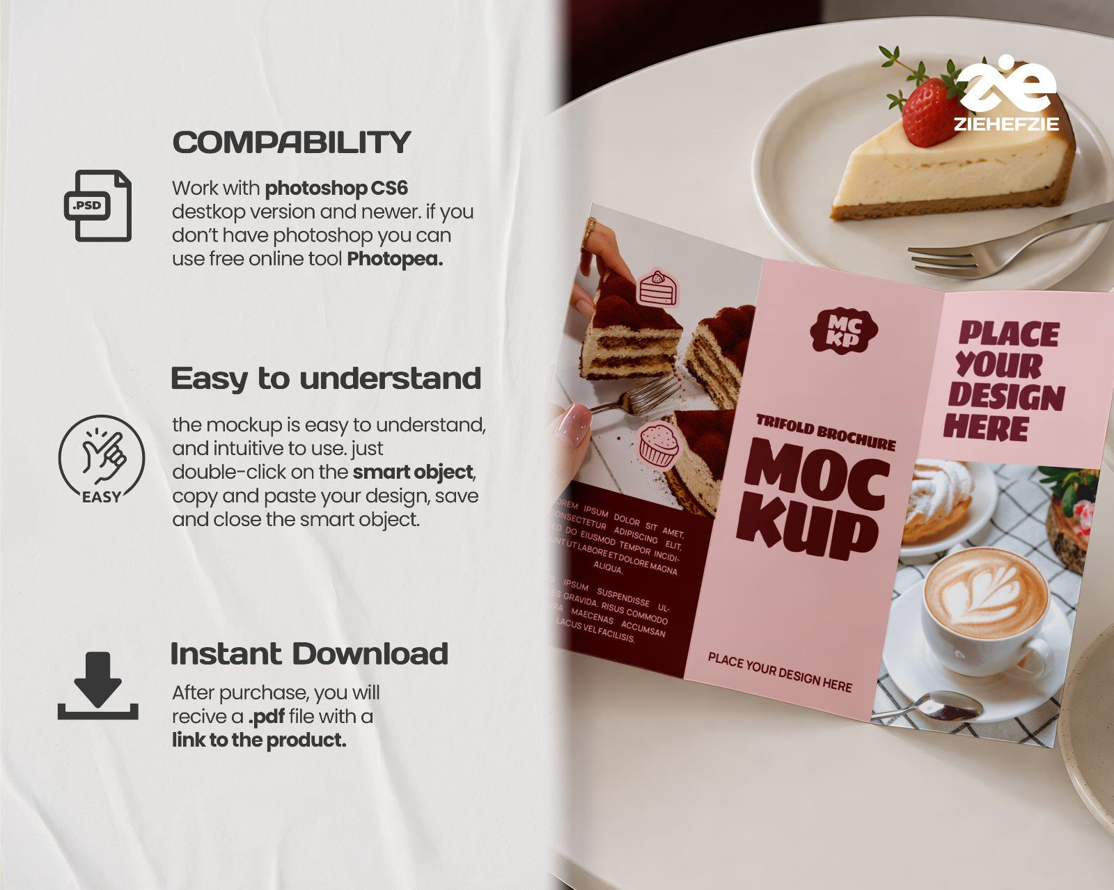 Premium Cake & Coffee Shop Branding Mockup Bundle – 15 Aesthetic PSD Scenes for Bakeries, Cafes — image 5