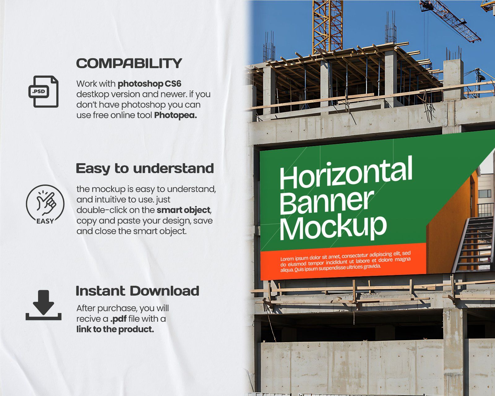 15 Contractor Branding Mockups – PSD Helmet, Sketch Paper, Banner, Uniform & Container Kit — image 16