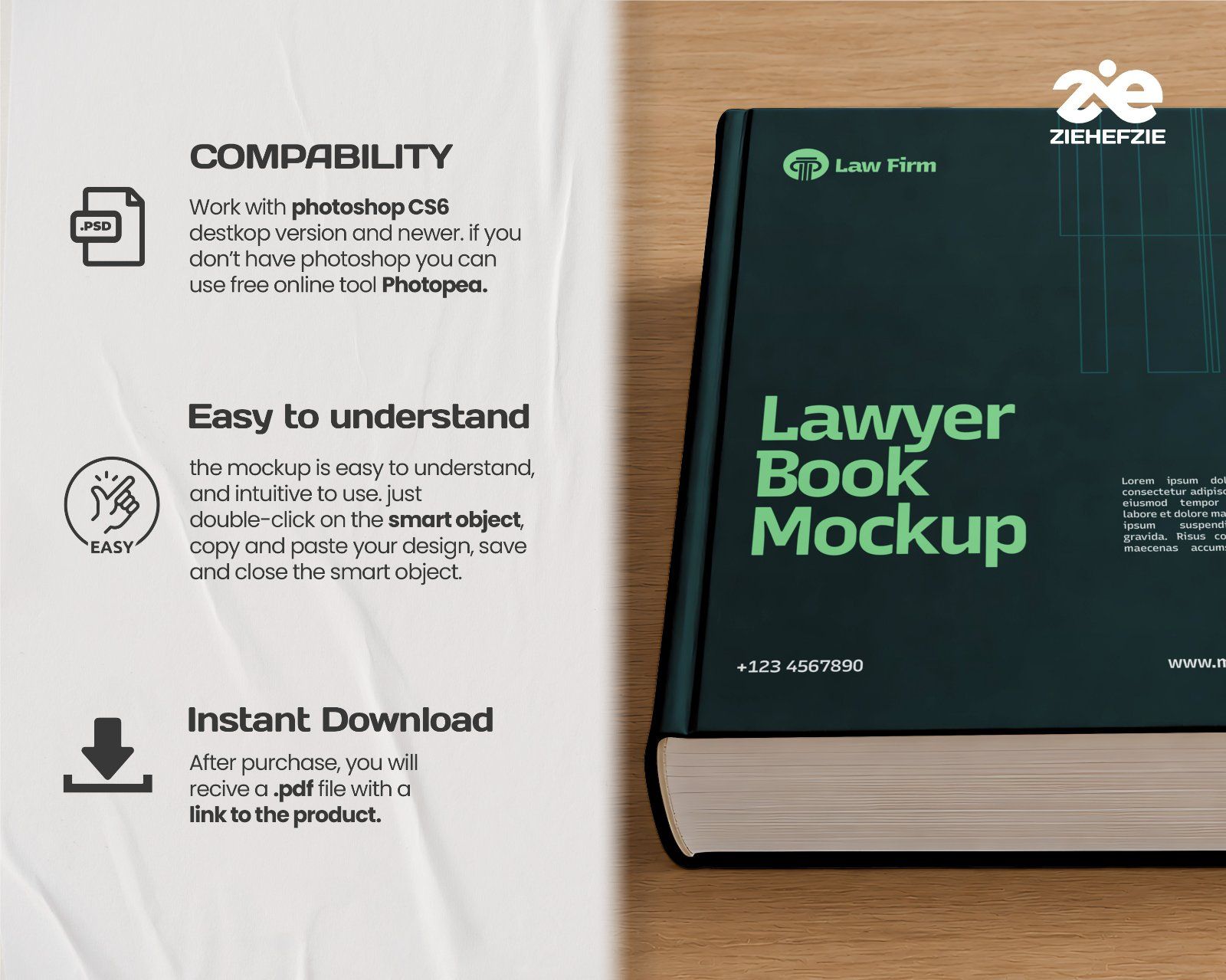 Premium Law Firm Branding Mockup Bundle – 15 Corporate PSD Scenes for Attorney, Lawyer — image 5