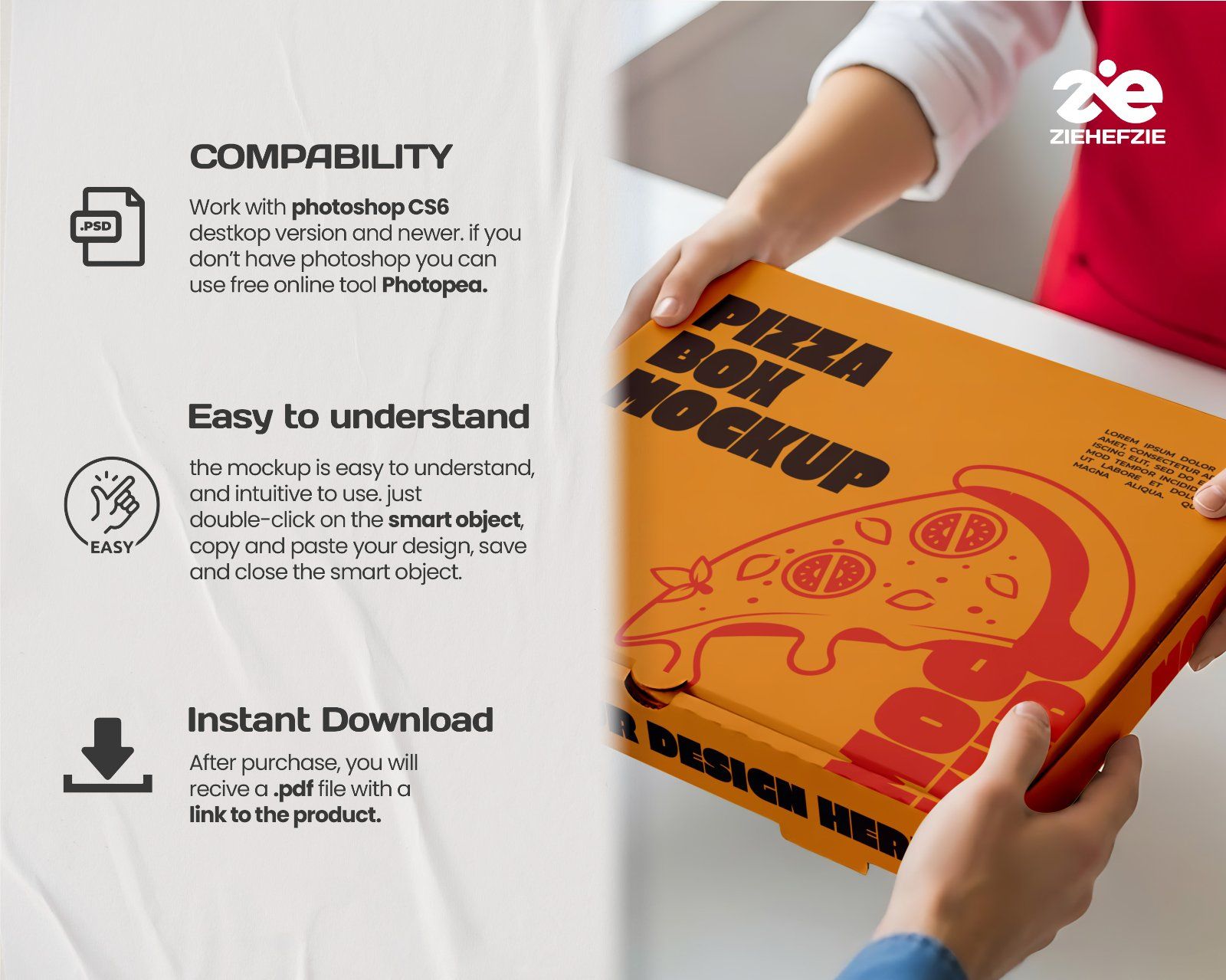 Fast Food Restaurant Mockup Set for Pizza & Fried Chicken Branding. — image 5