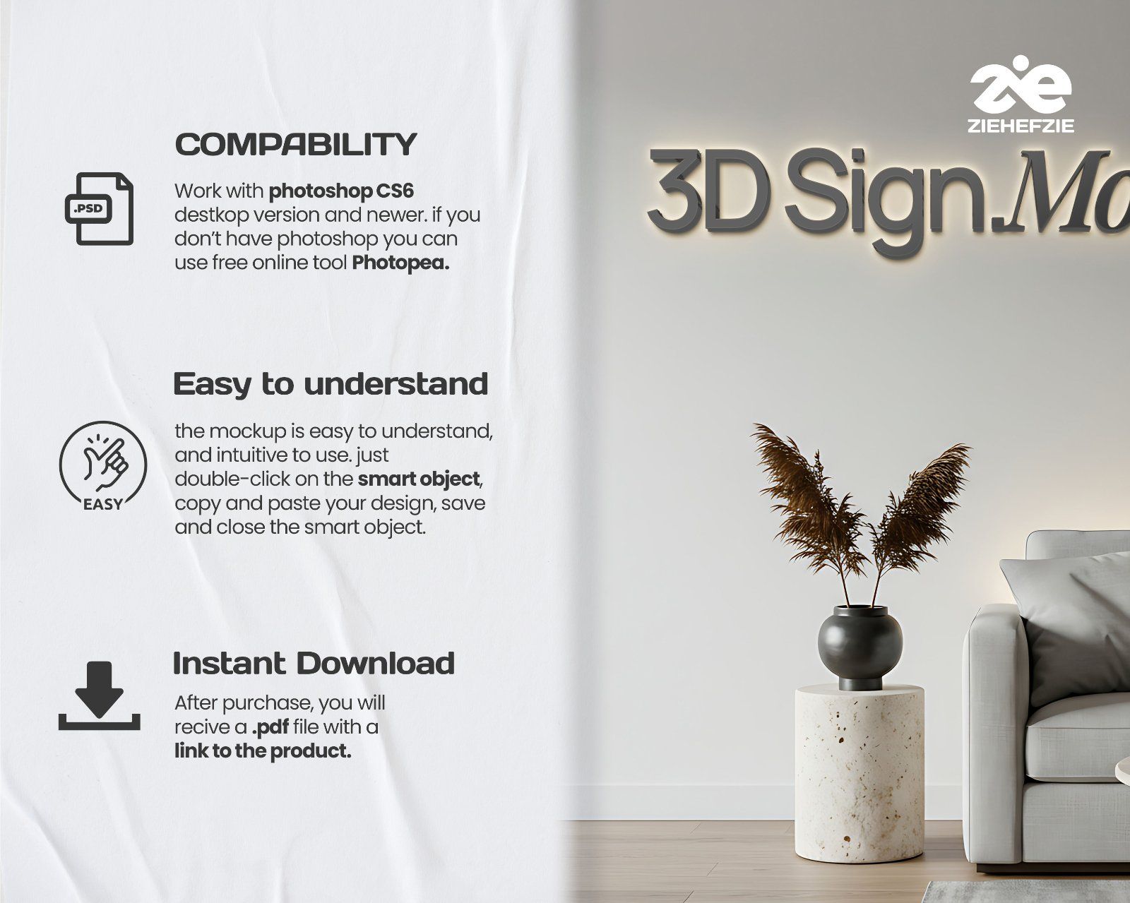 Store front 3D Signage Professional Mockup — image 13