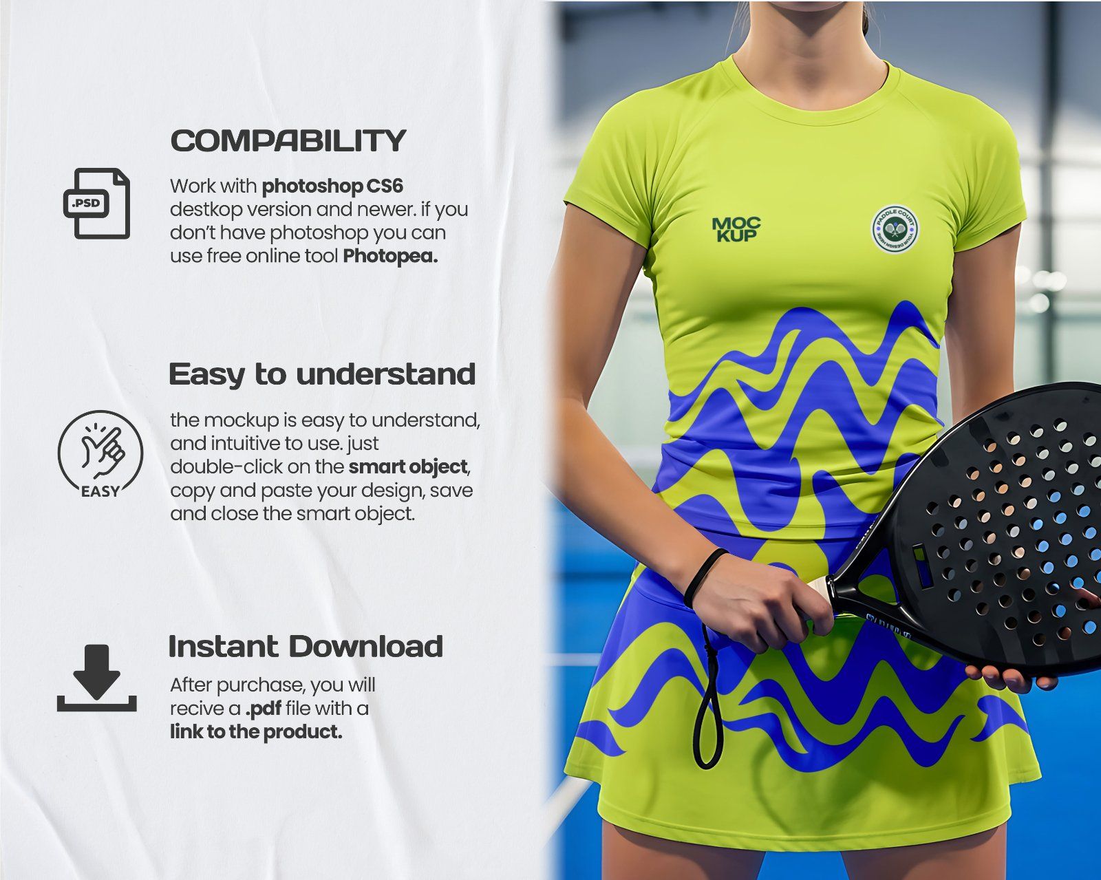 Paddle Court Mockup Bundle – 15 PSD Templates for Sports Branding & Equipment Design — image 10