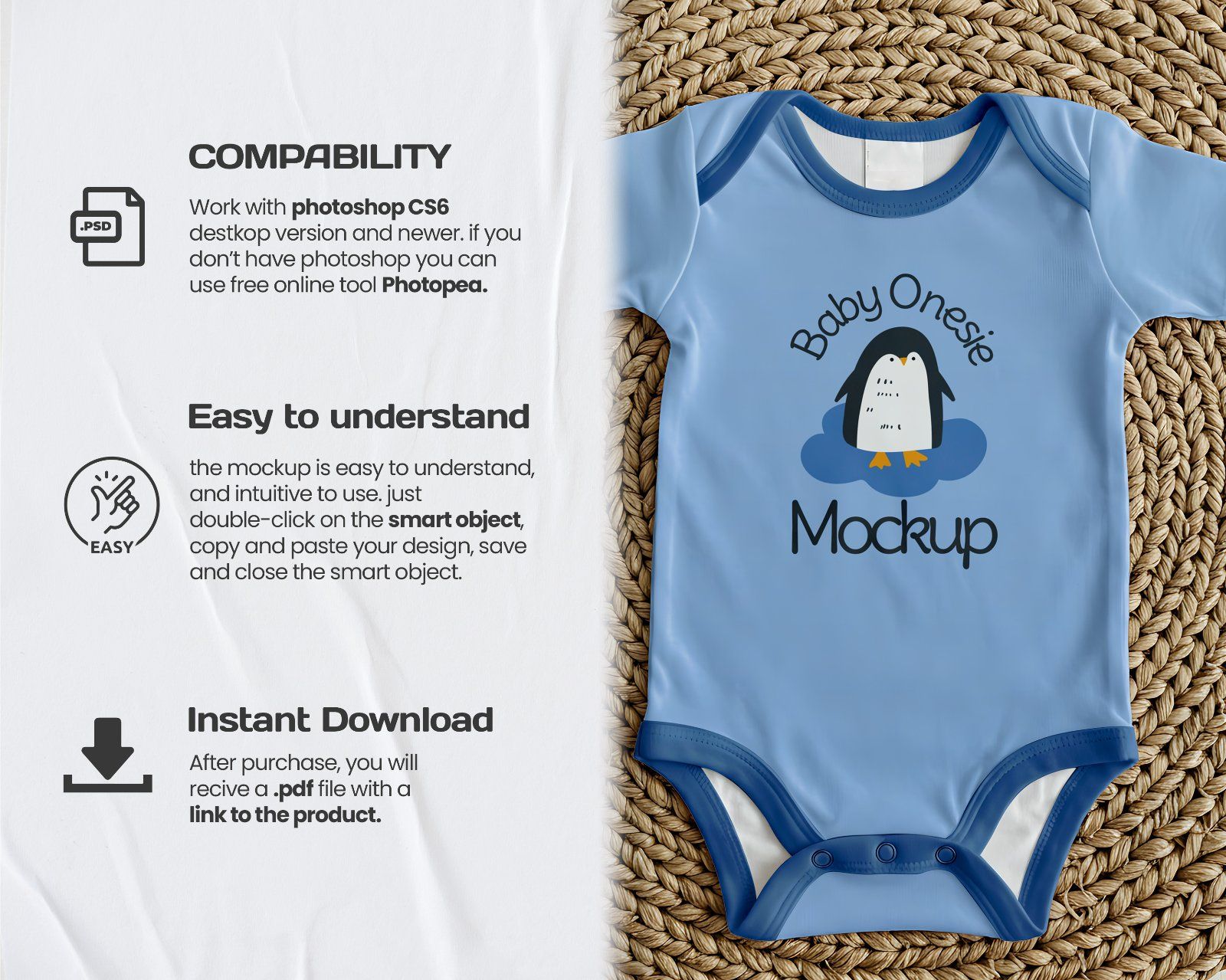 10 Premium Onesie Baby Clothes Mockup — image 11