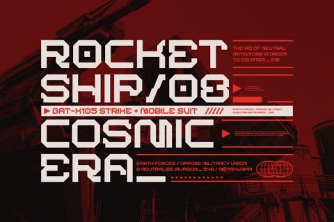 BARKMO36 - Futuristic Mecha Font