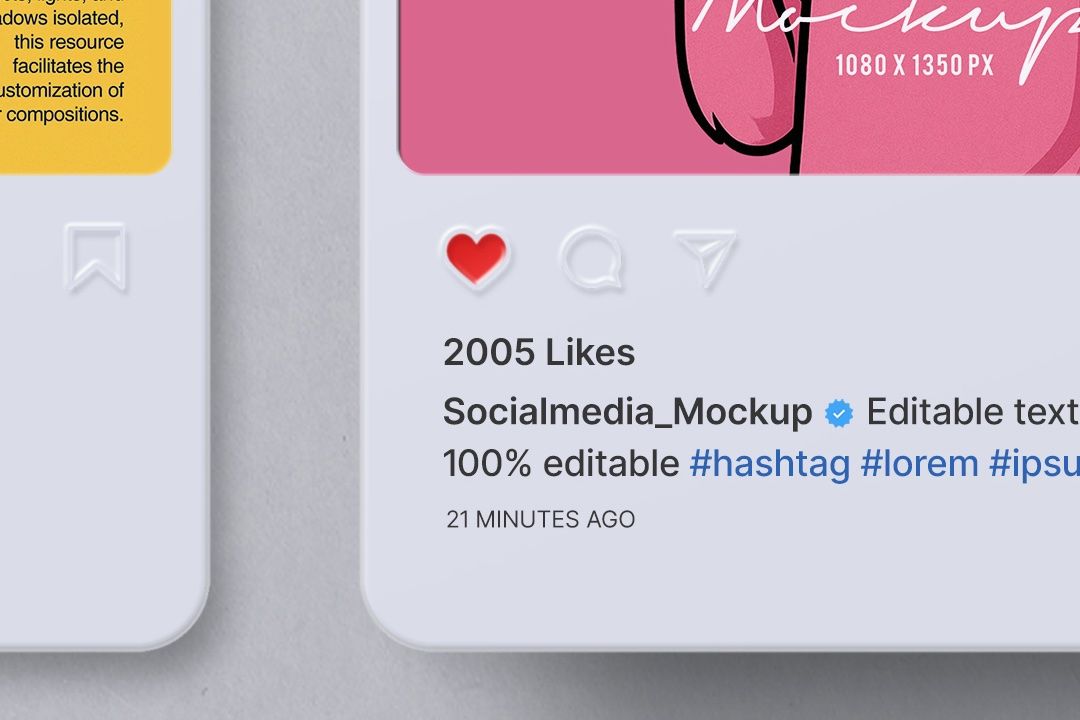 Instagram Post Mockup – Social Media (9 Objects) — image 3