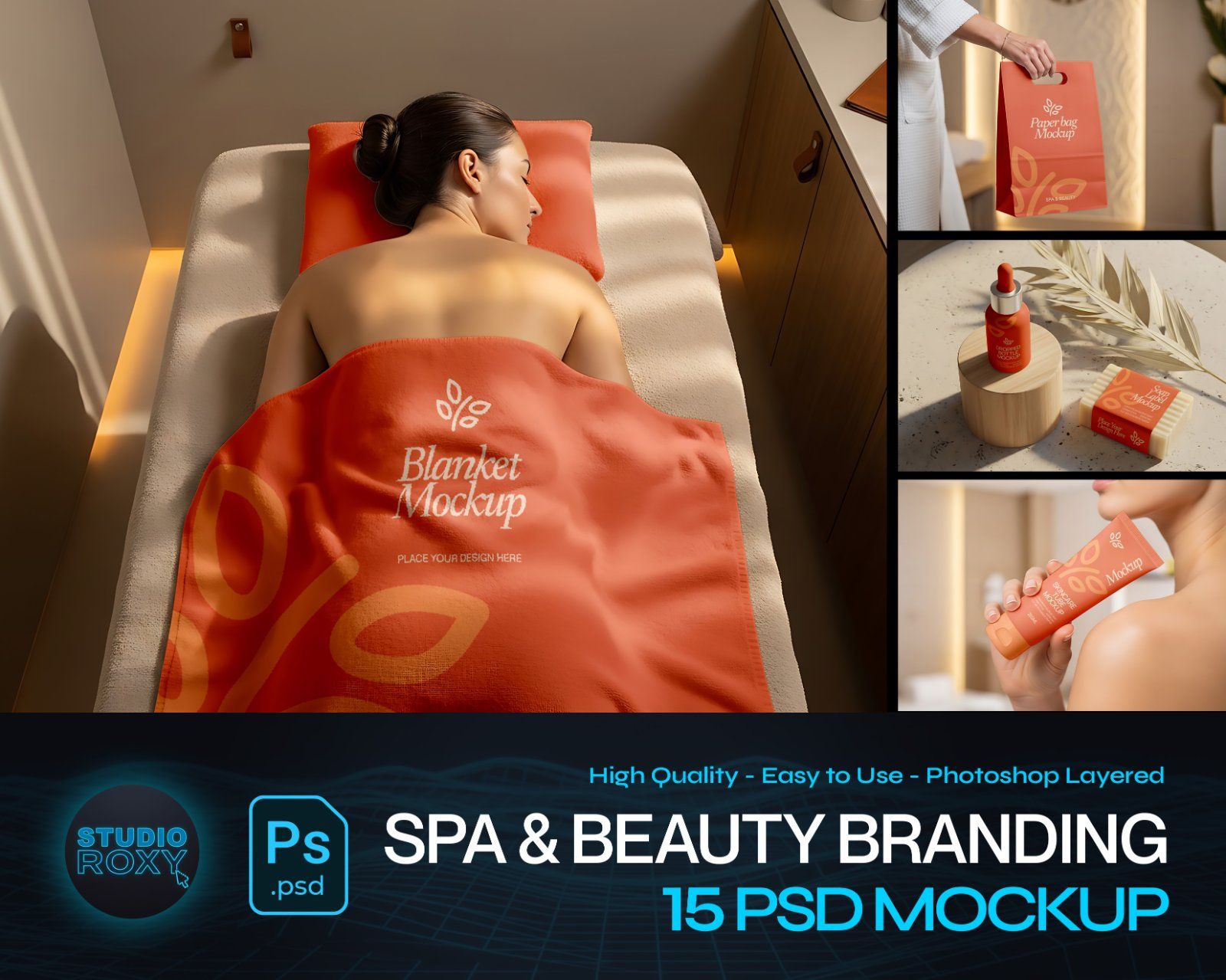 Luxury Spa & Beauty Branding Mockup Bundle – 15 Premium PSD Scenes for Wellness & Cosmetic Identity — image 1