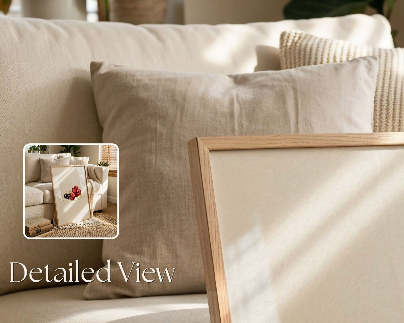 Vertical frame glass reflection Mockup, 3x4 ratio editable PSD — image 4