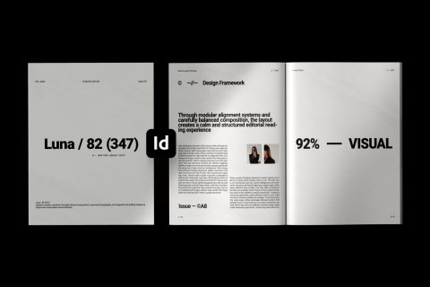 Minimal Editorial Layout Template