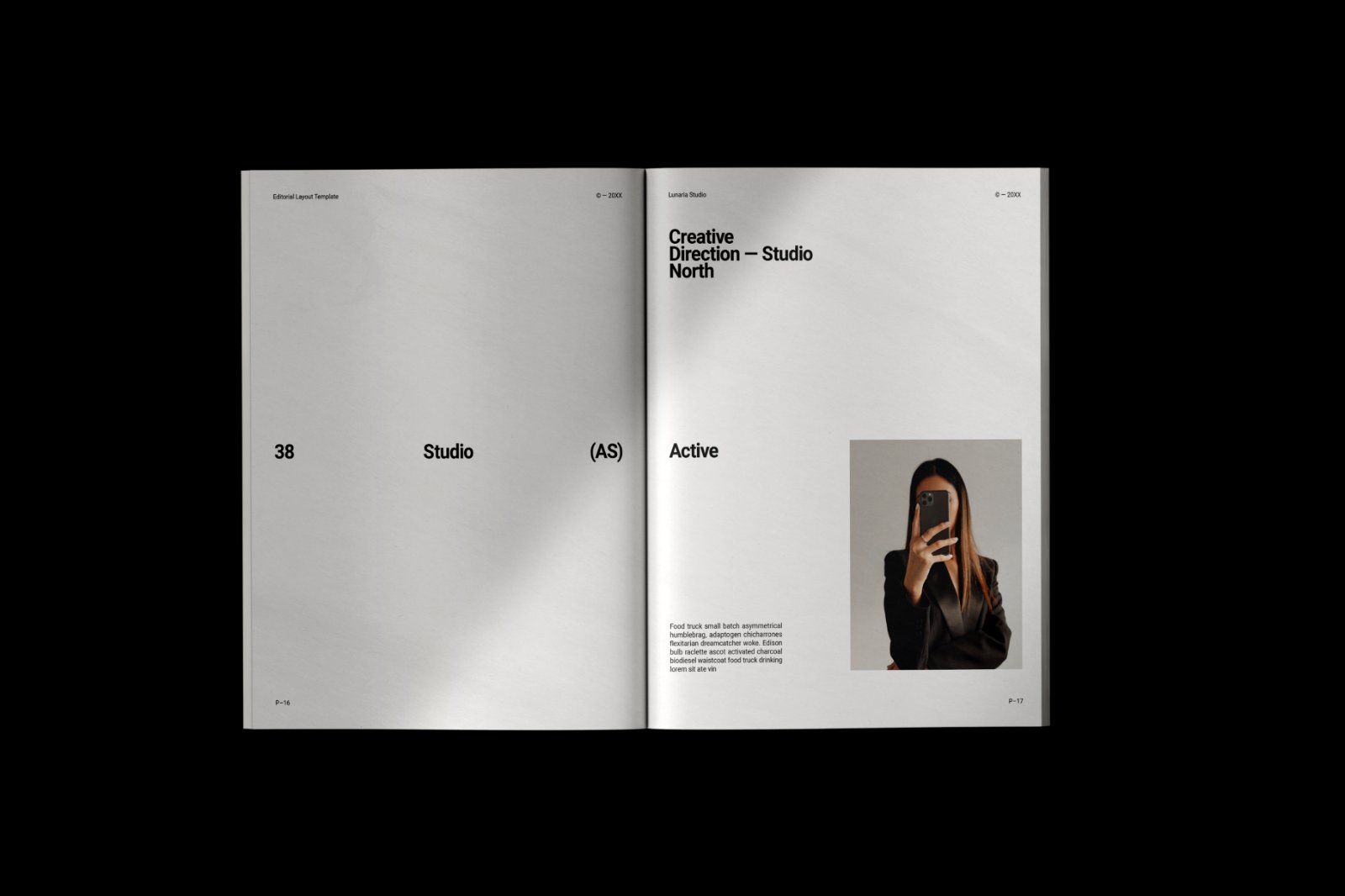 Minimal Editorial Layout Template — image 7