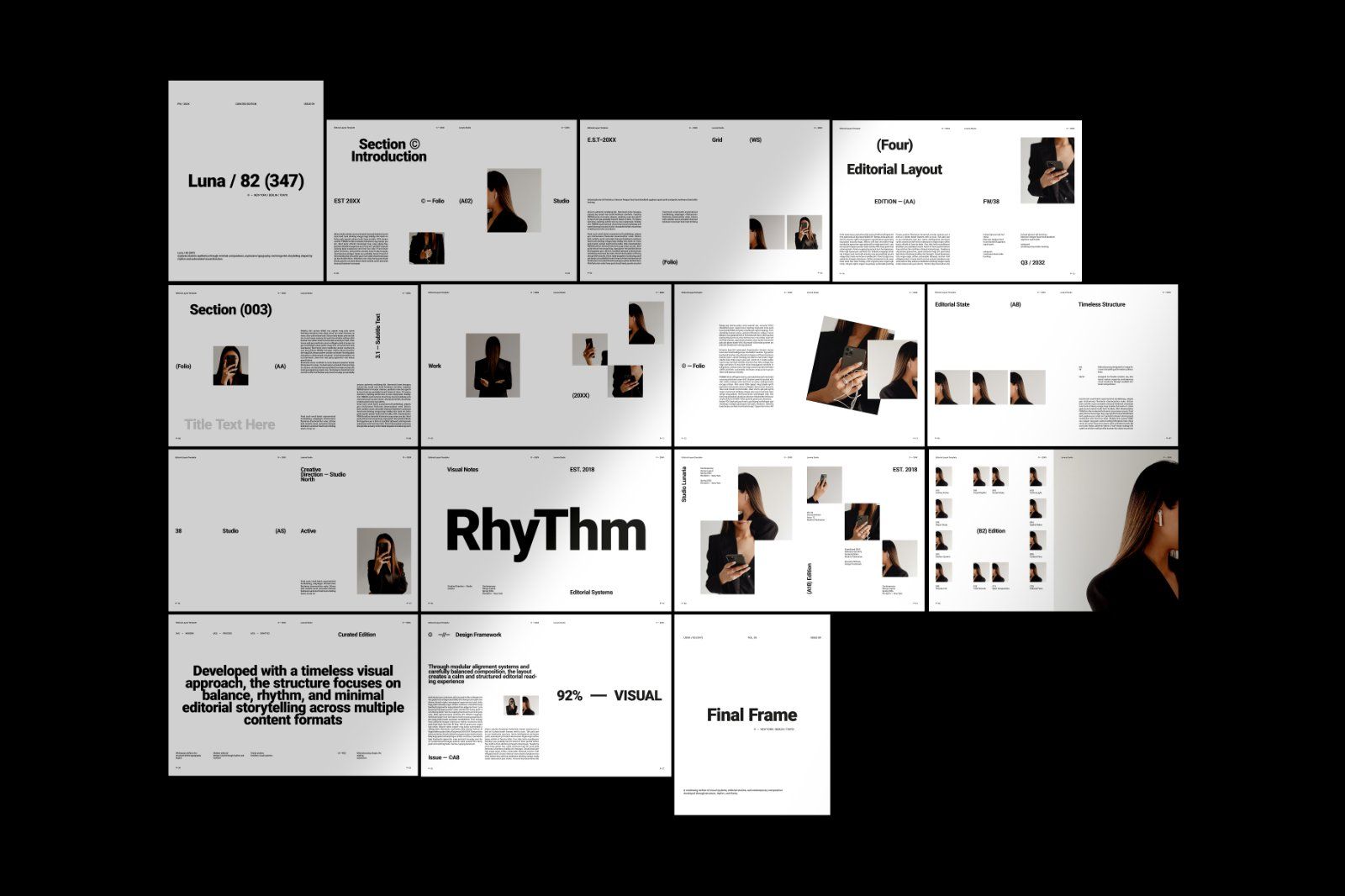 Minimal Editorial Layout Template — image 12