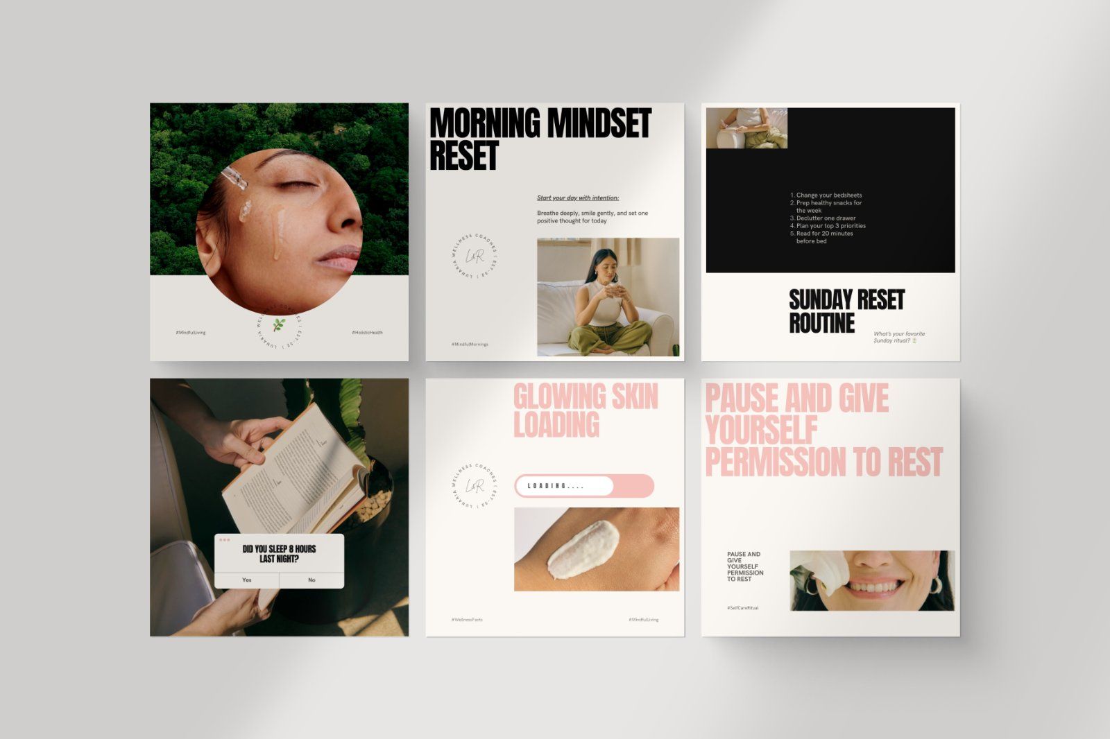 Bold Wellness Social Media Pack – Canva — image 3