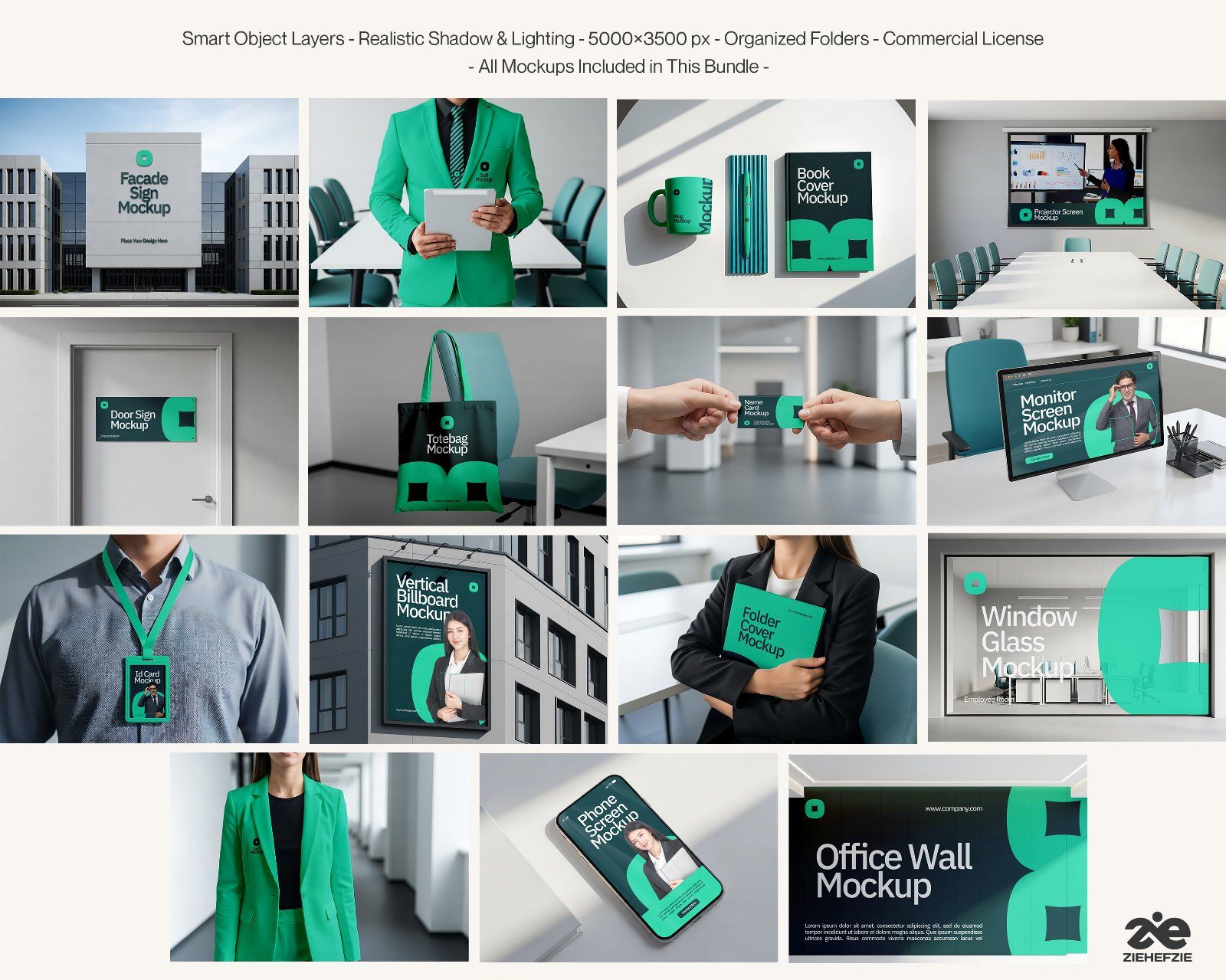 15  Premium Corporate Branding Mockup Bundle – Business Identity & Office PSD Mockups — image 2