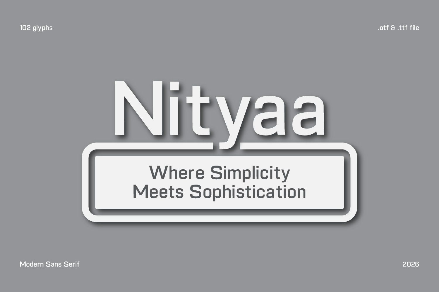 Nityaa modern sans serif — image 1