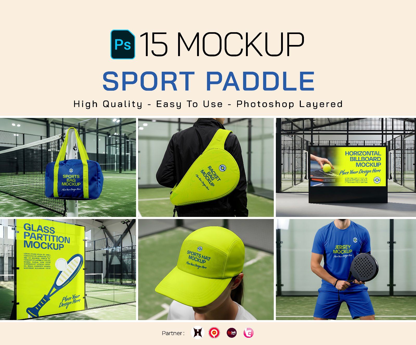 Premium Branding Sport Paddle Mockup — image 1