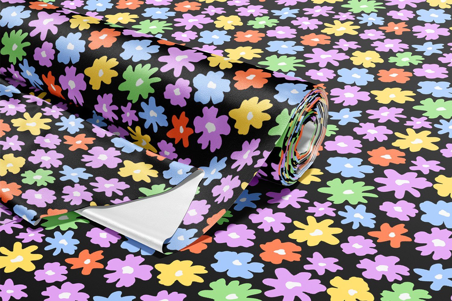 Groovy Flowers Seamless Pattern — image 4