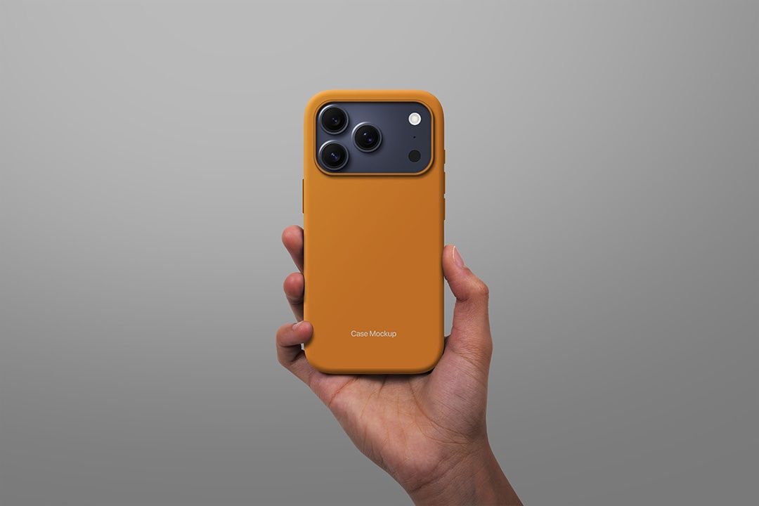 Phone Case Mockup – iPhone 17 Hand Holding — image 1