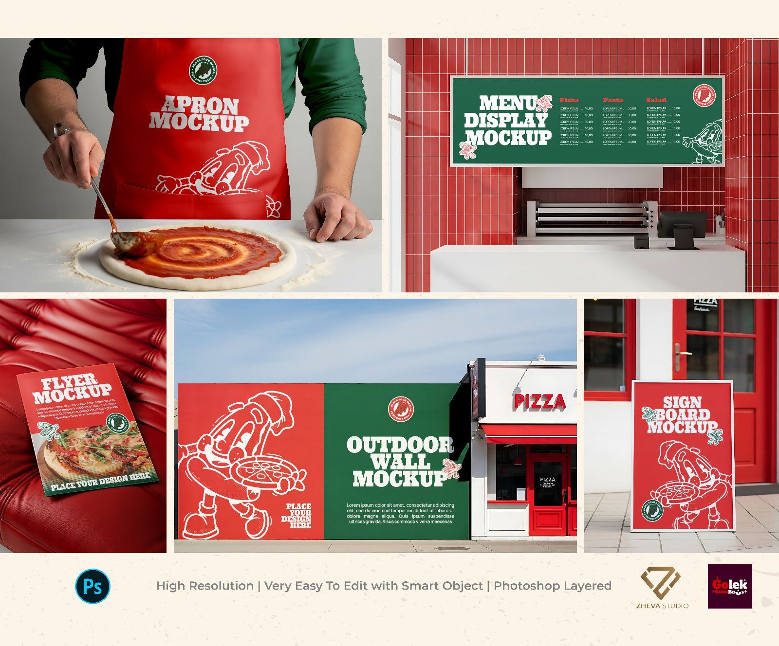 Premium Branding Pizza Store Mockup — image 1