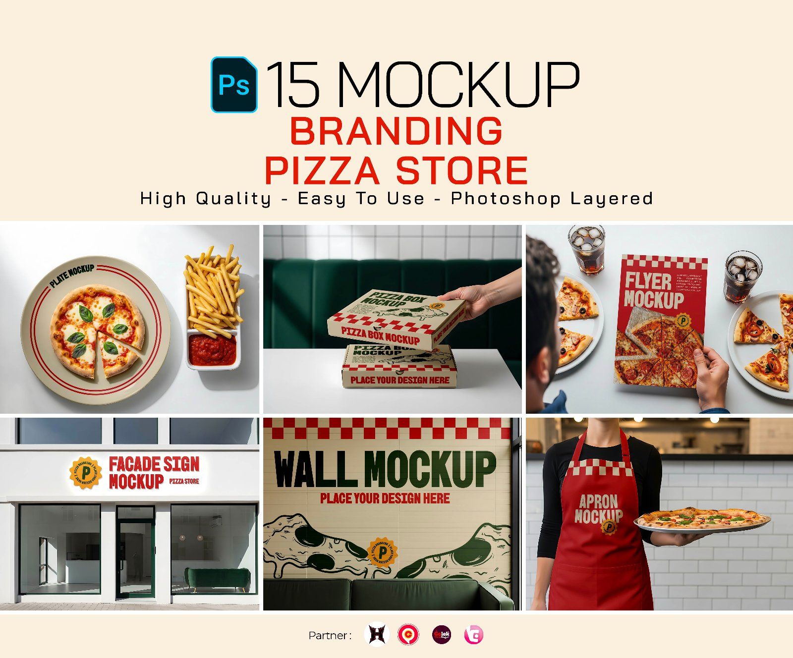 Premium Branding Premium Pizza Store Mockup — image 1